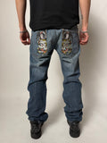 Vintage Ed Hardy Baggy Denim with Back Print M/L