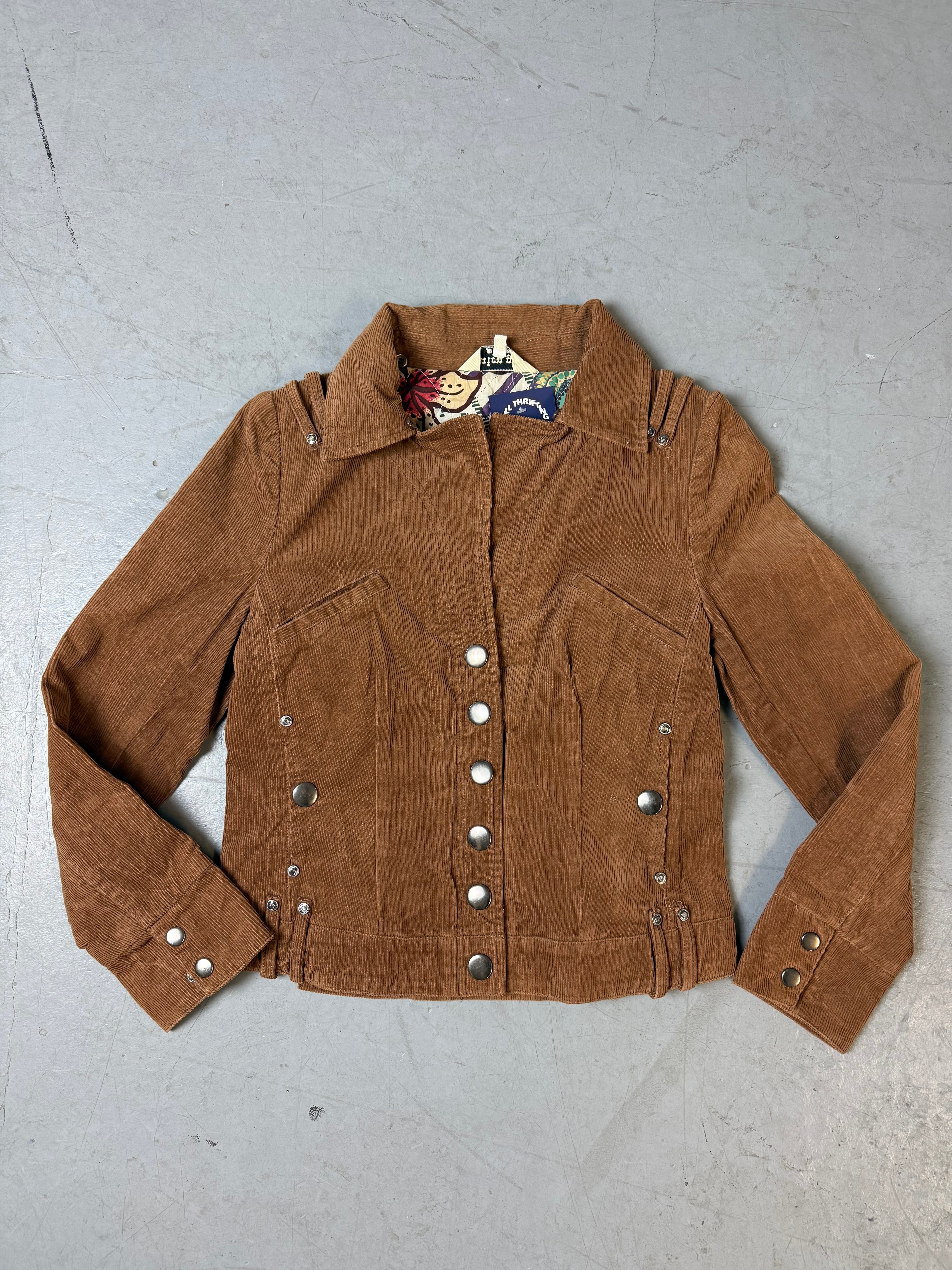 Eine vintage braune Cord Jacke von juicy Girl y2k 