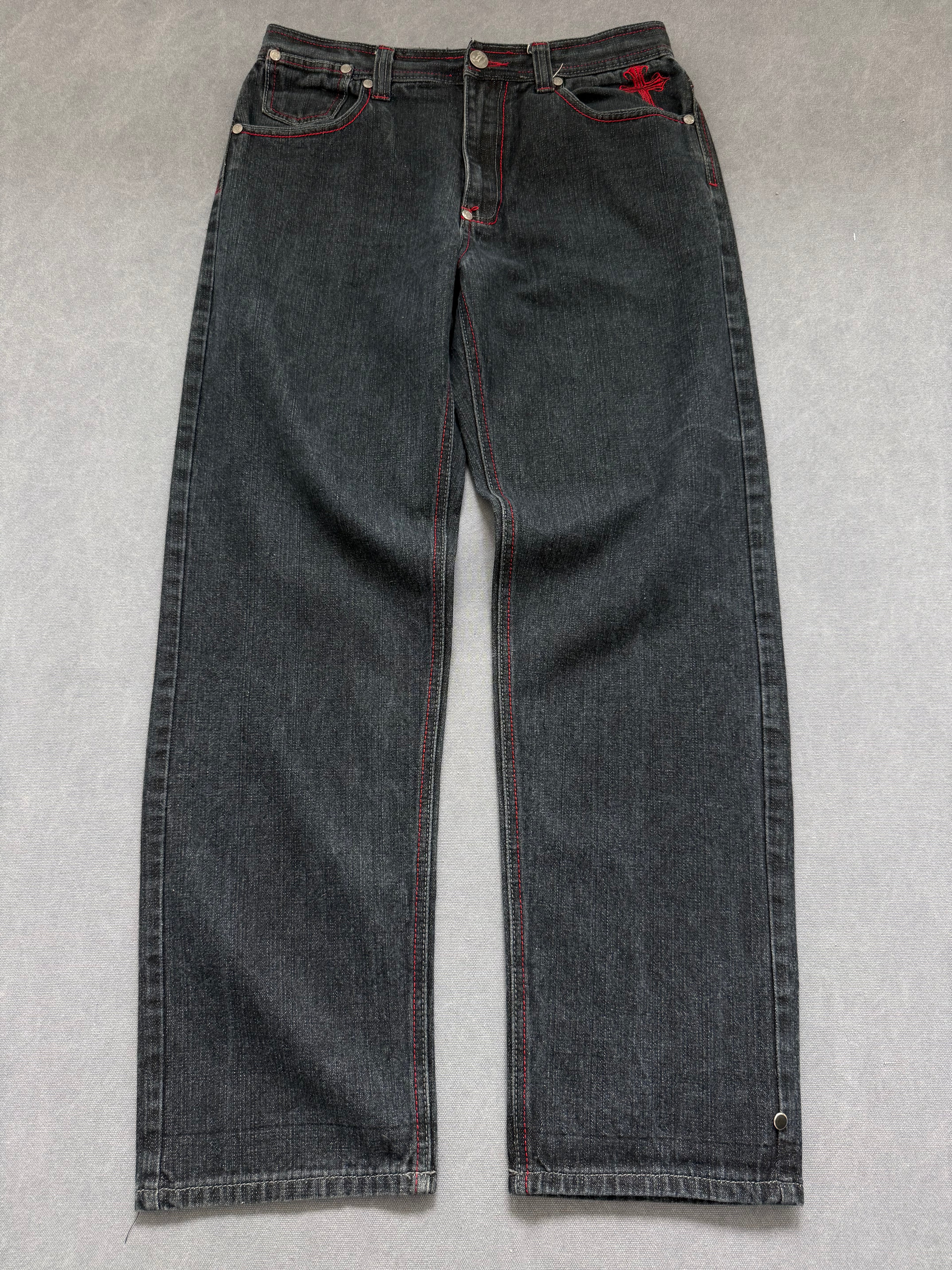 Vintage Jinzu Baggy Jeans für Herren. Y2K Second Hand 2000s Fashion 