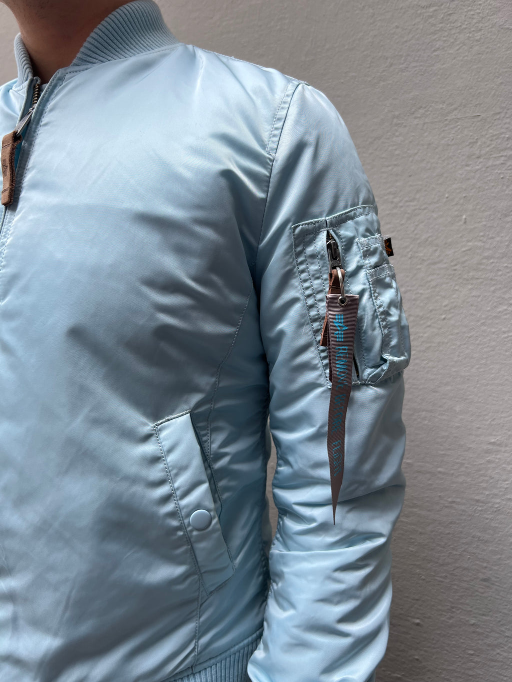 Vintage Alpha Industries Babyblue Bomber Jacket S/M