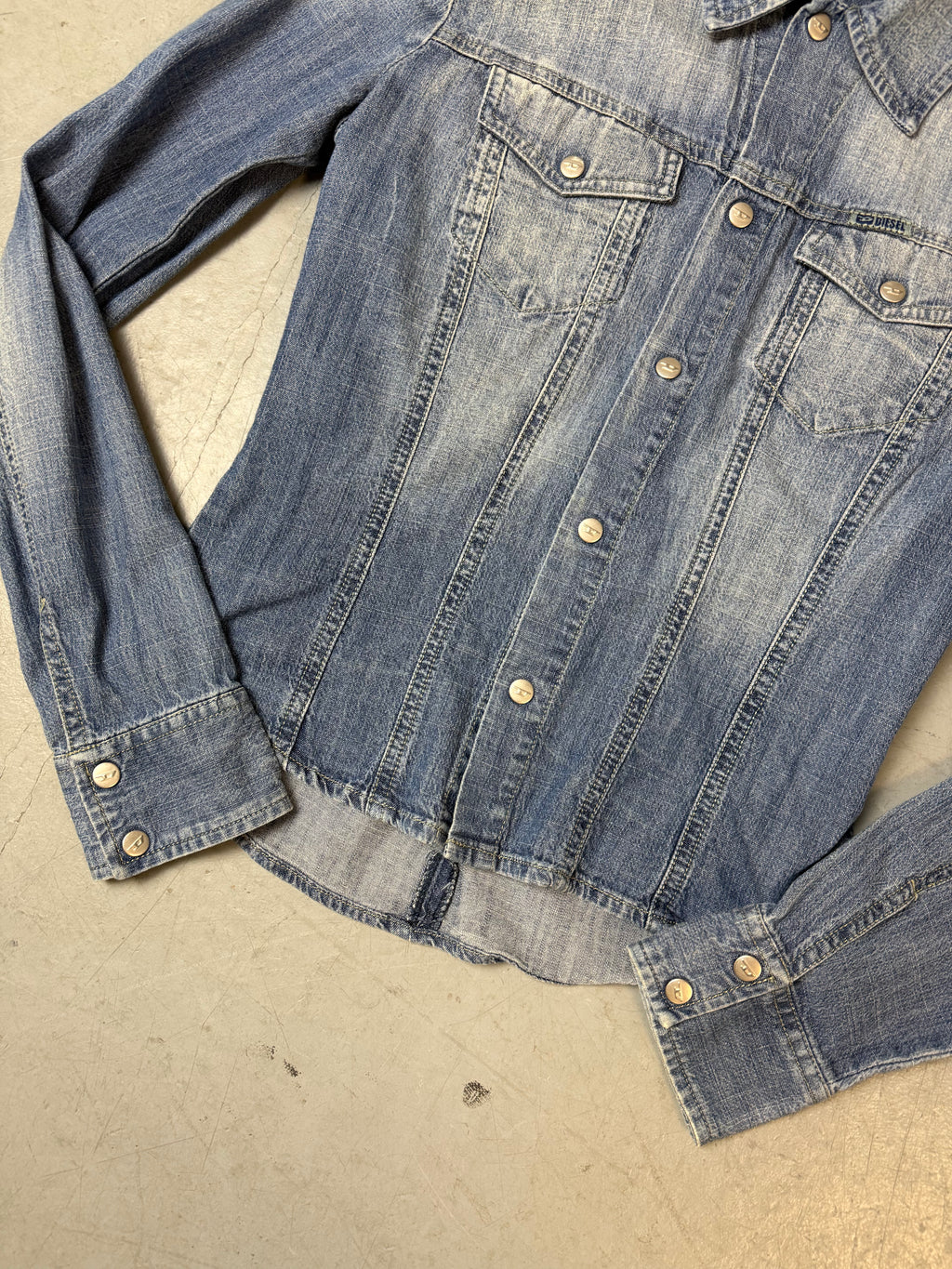 Vintage Diesel Light Blue Washed Denim Jacket XS