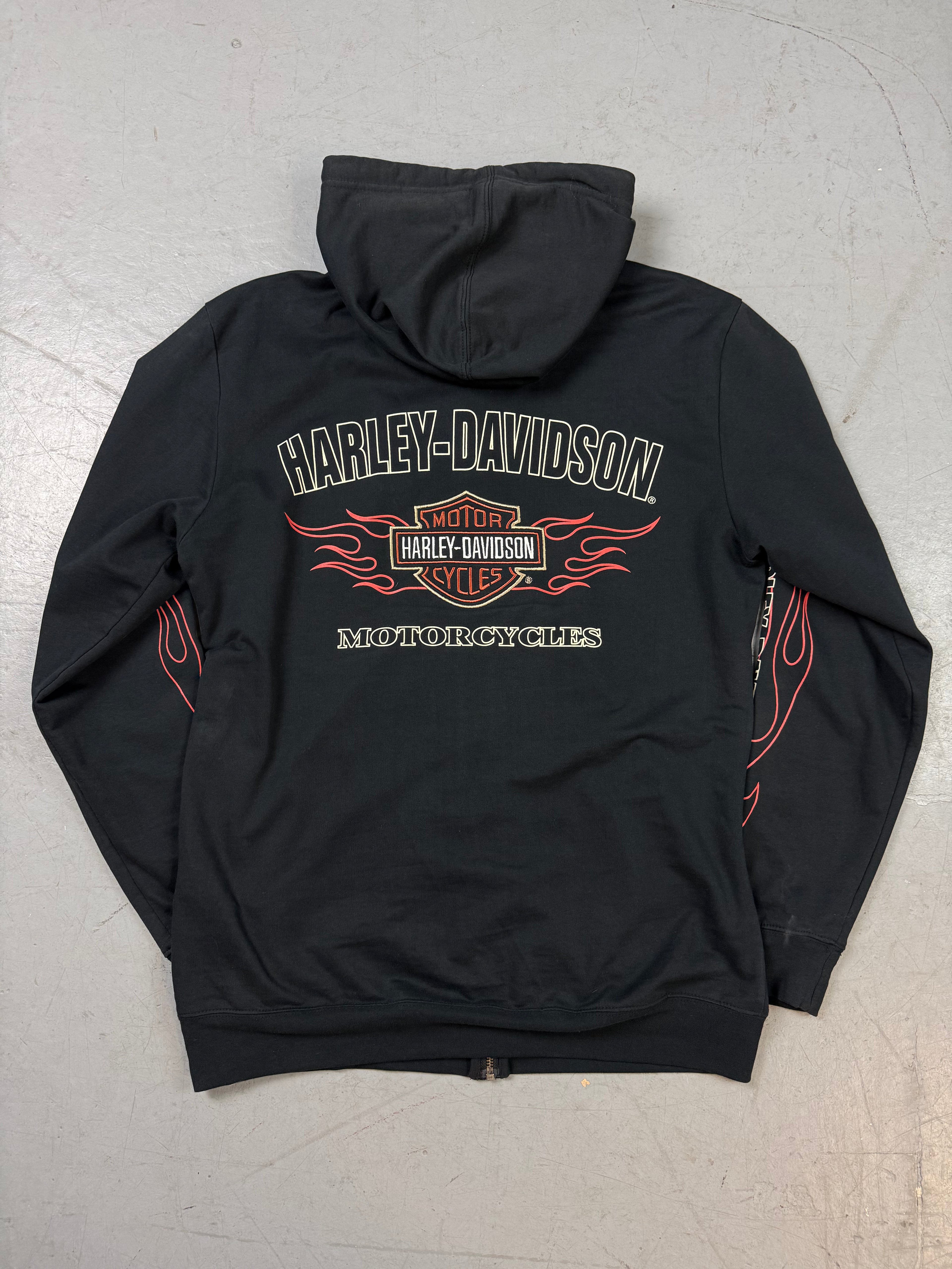 Vintage Harley Davidson Zip Up Hoodie M