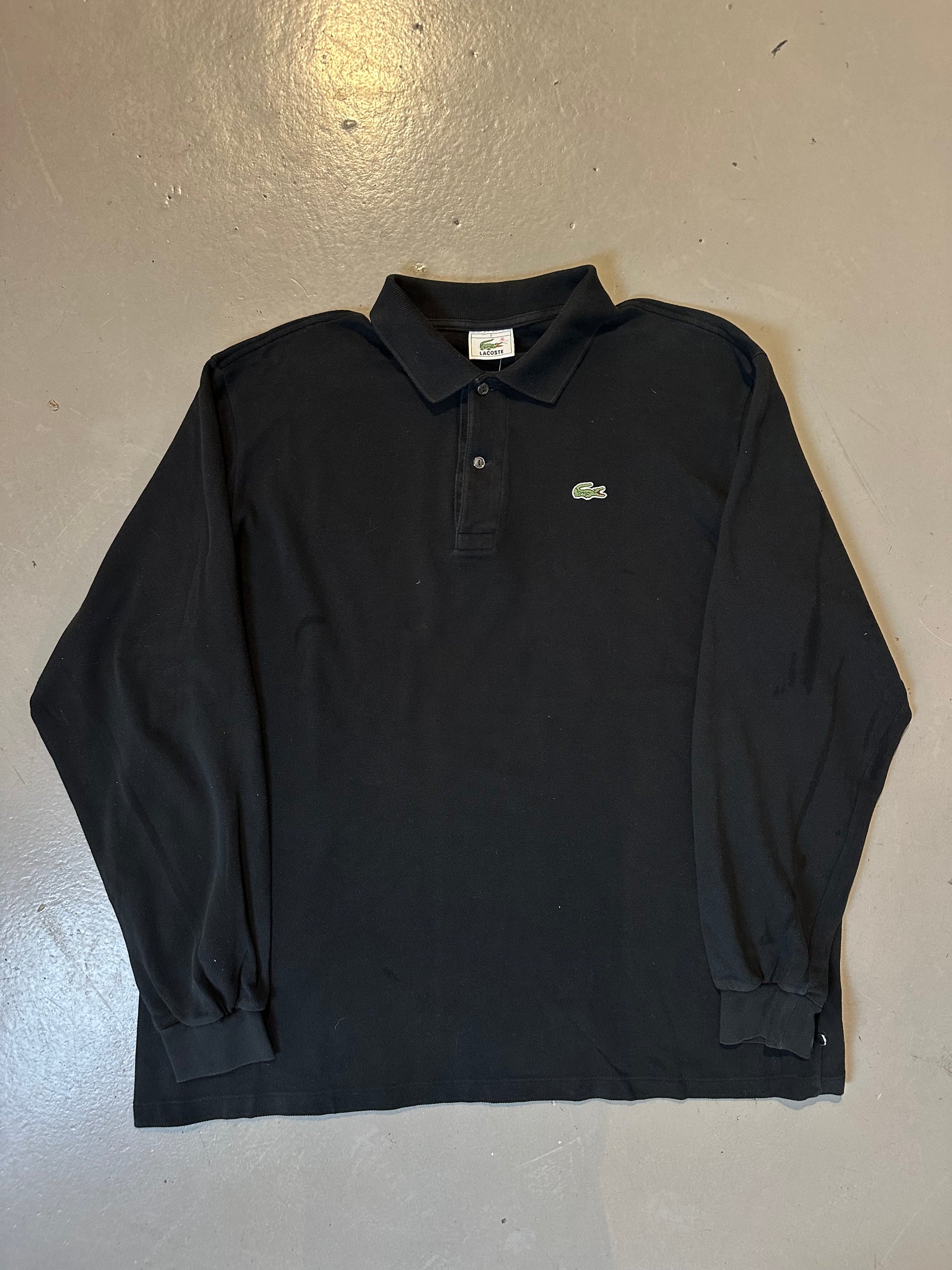 Vintage Black Lacoste Polo Longsleeve L/XL