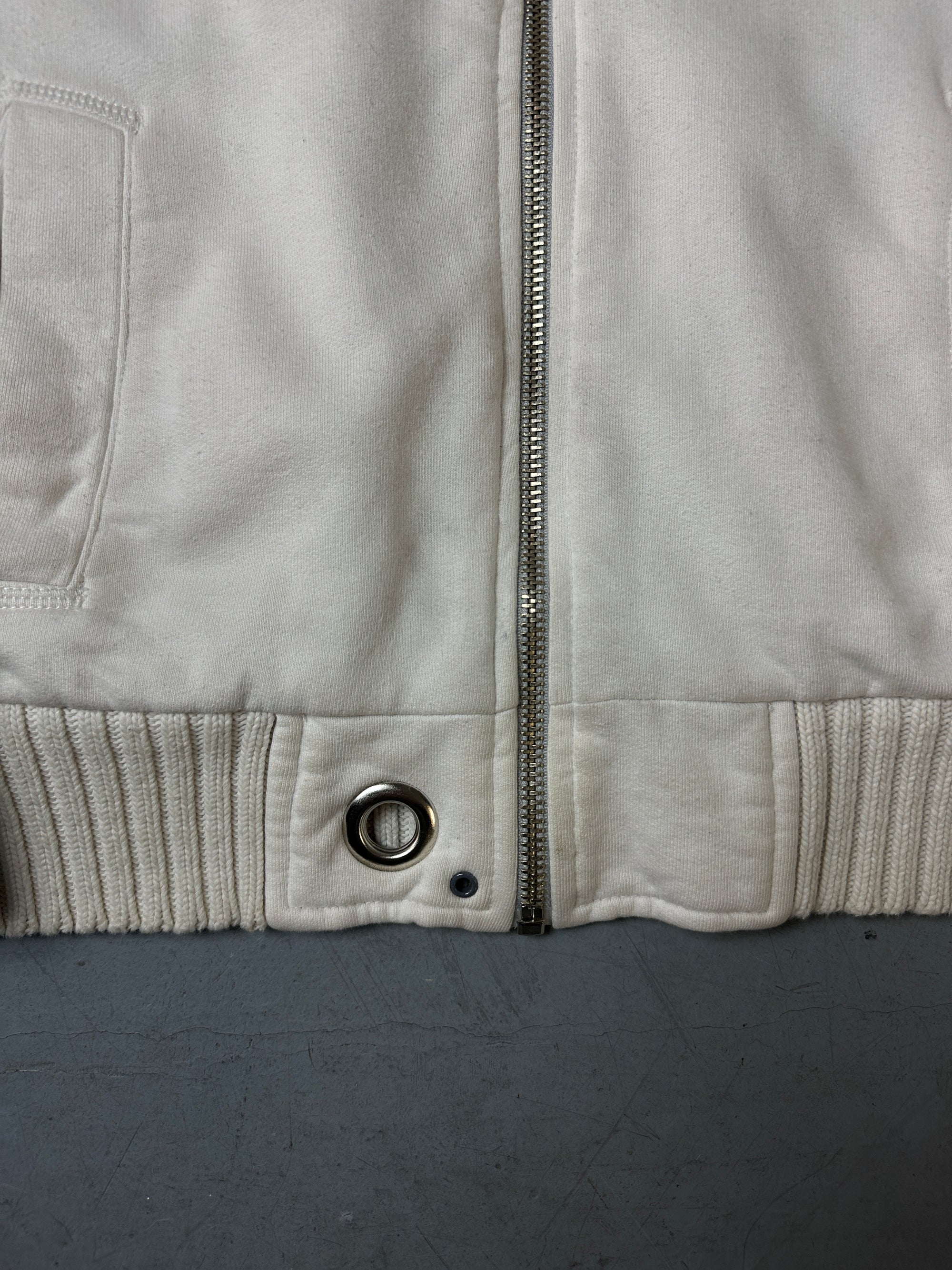 Detailbild von Vintage White Energie Fur Jacket von vorne