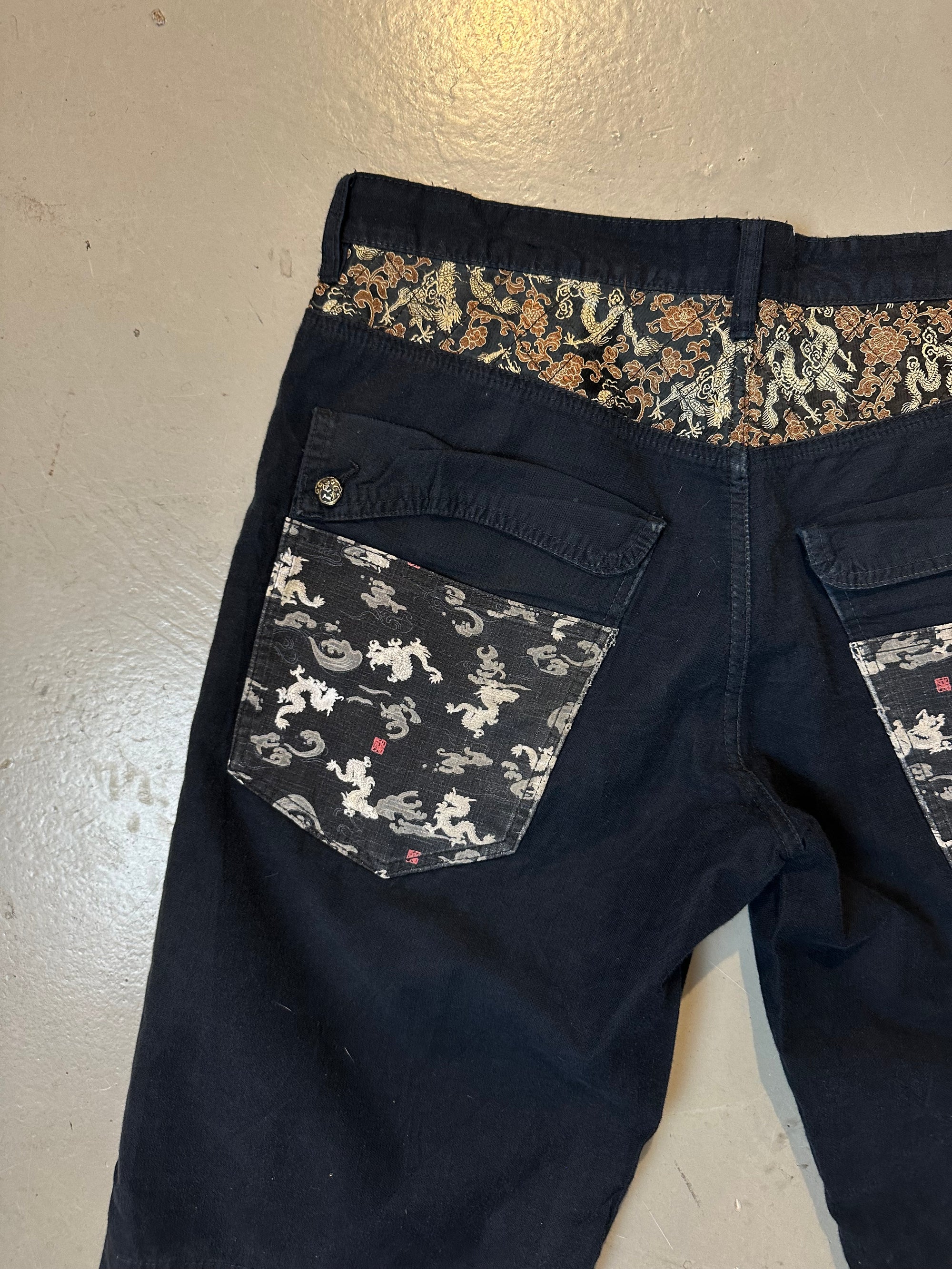 Vintage Black Big Train Jorts L/XL