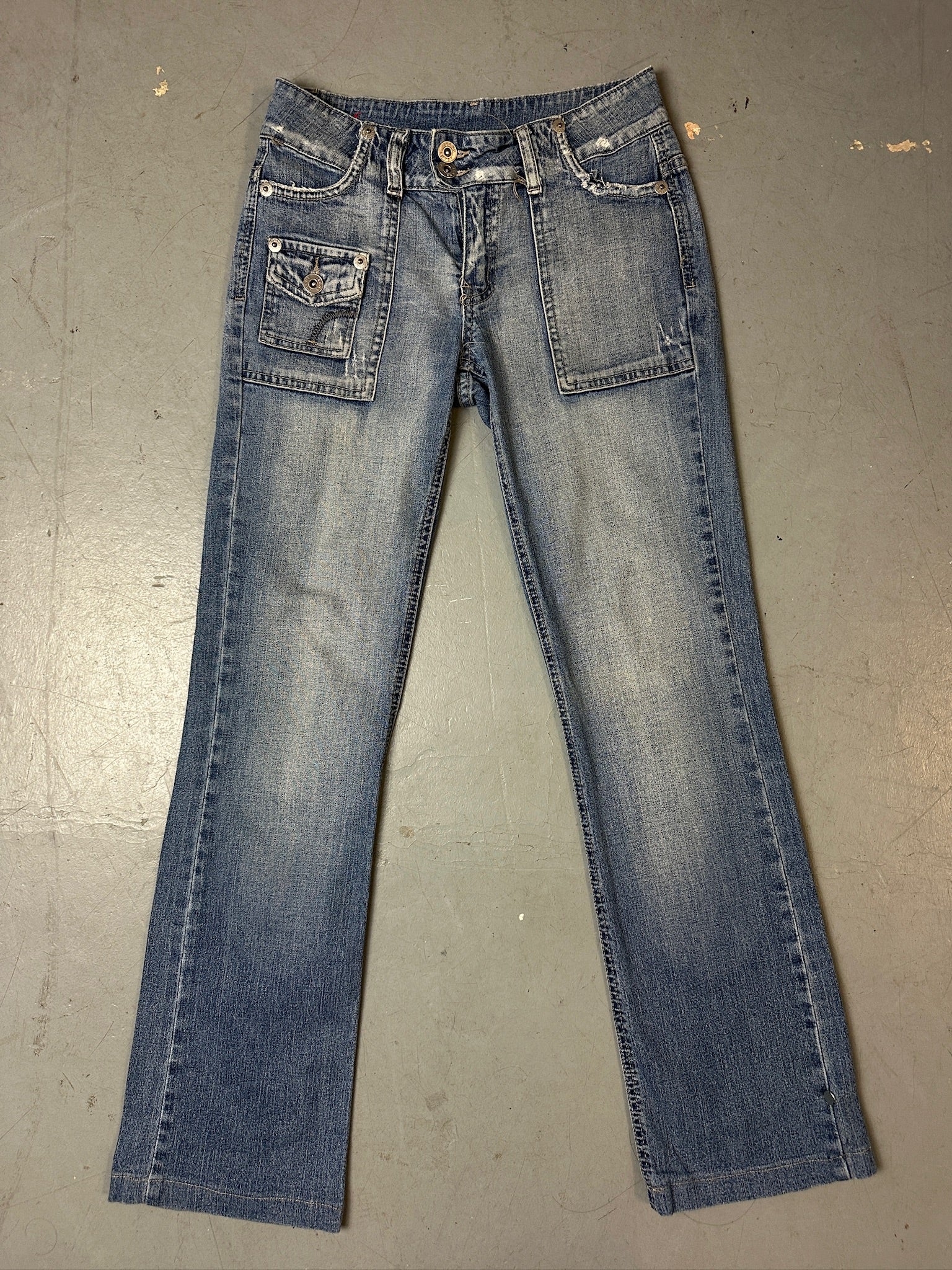 Vintage Light Blue Straight Leg Jeans XS