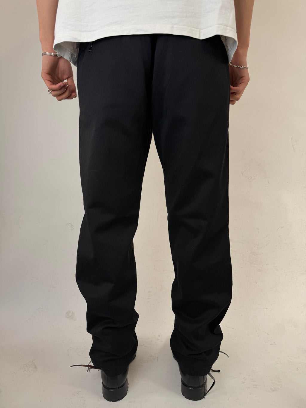 Vintage Dickies Black Slim Straight Pants für Herren. Y2K Second Hand 2000s Fashion