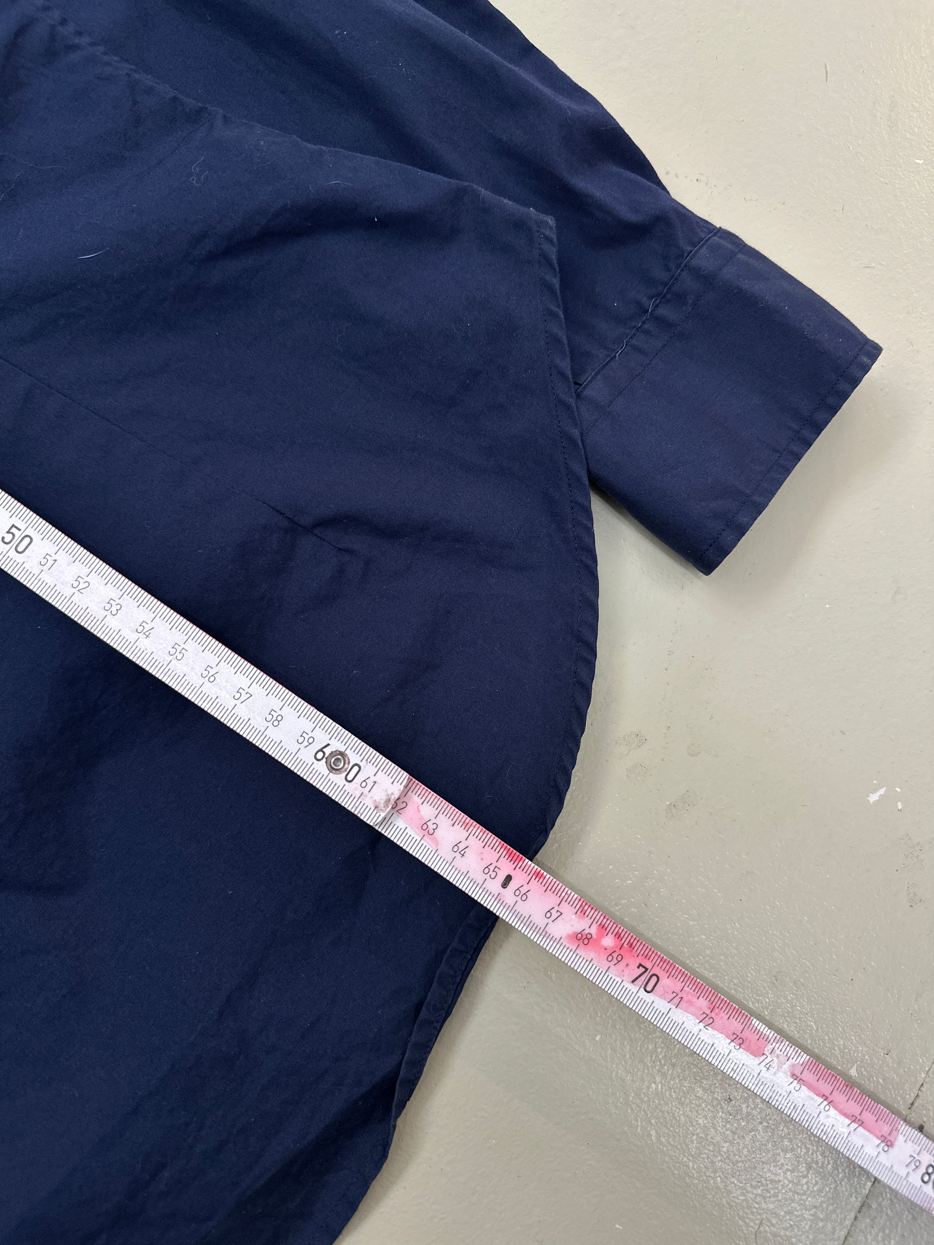 Vintage Polo Ralph Lauren Dark Blue Button Up Shirt für Frauen. Y2K Second Hand 2000s Fashion