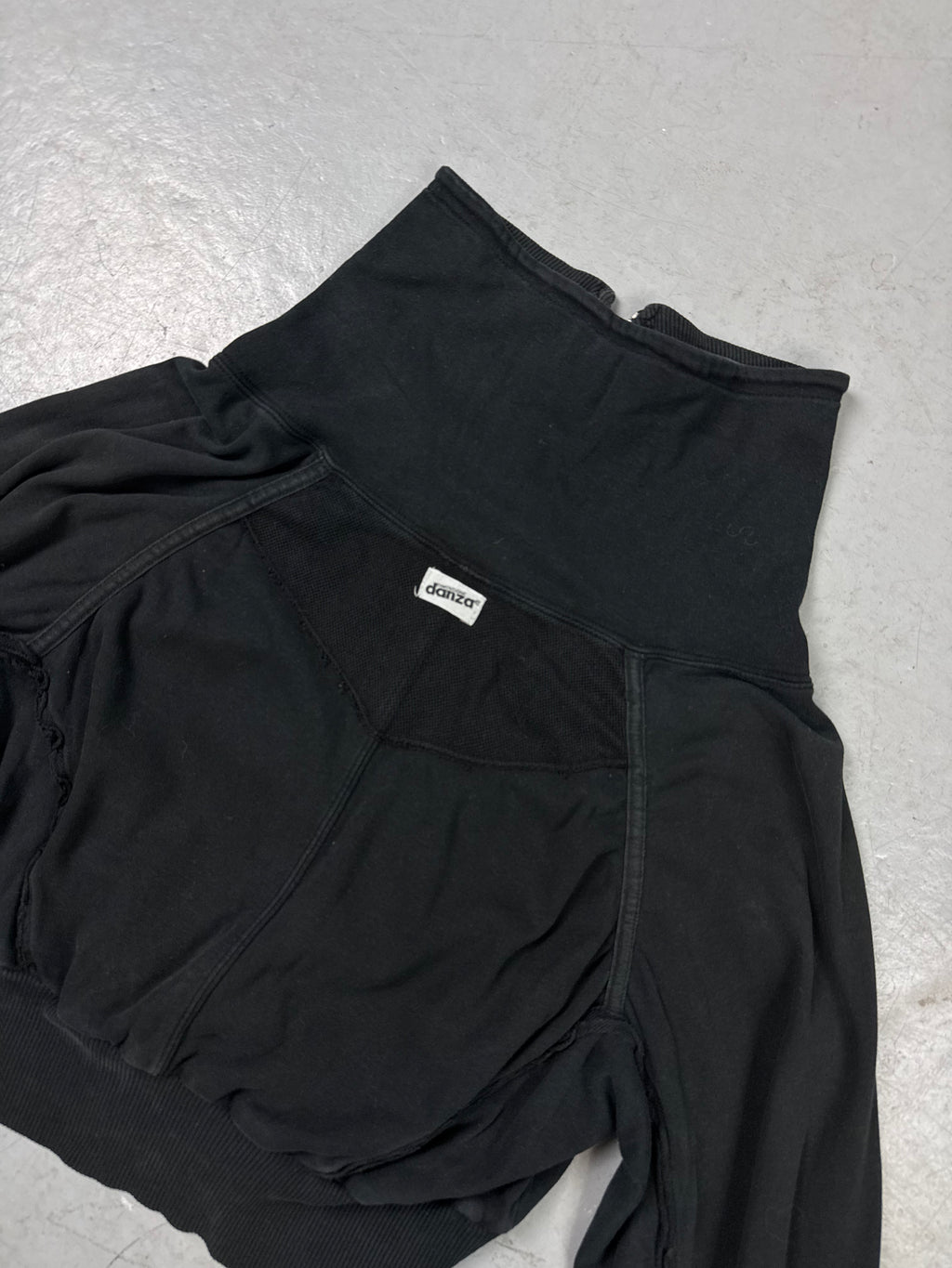 Vintage Danza Black Cropped Zip Up Jacket S/M