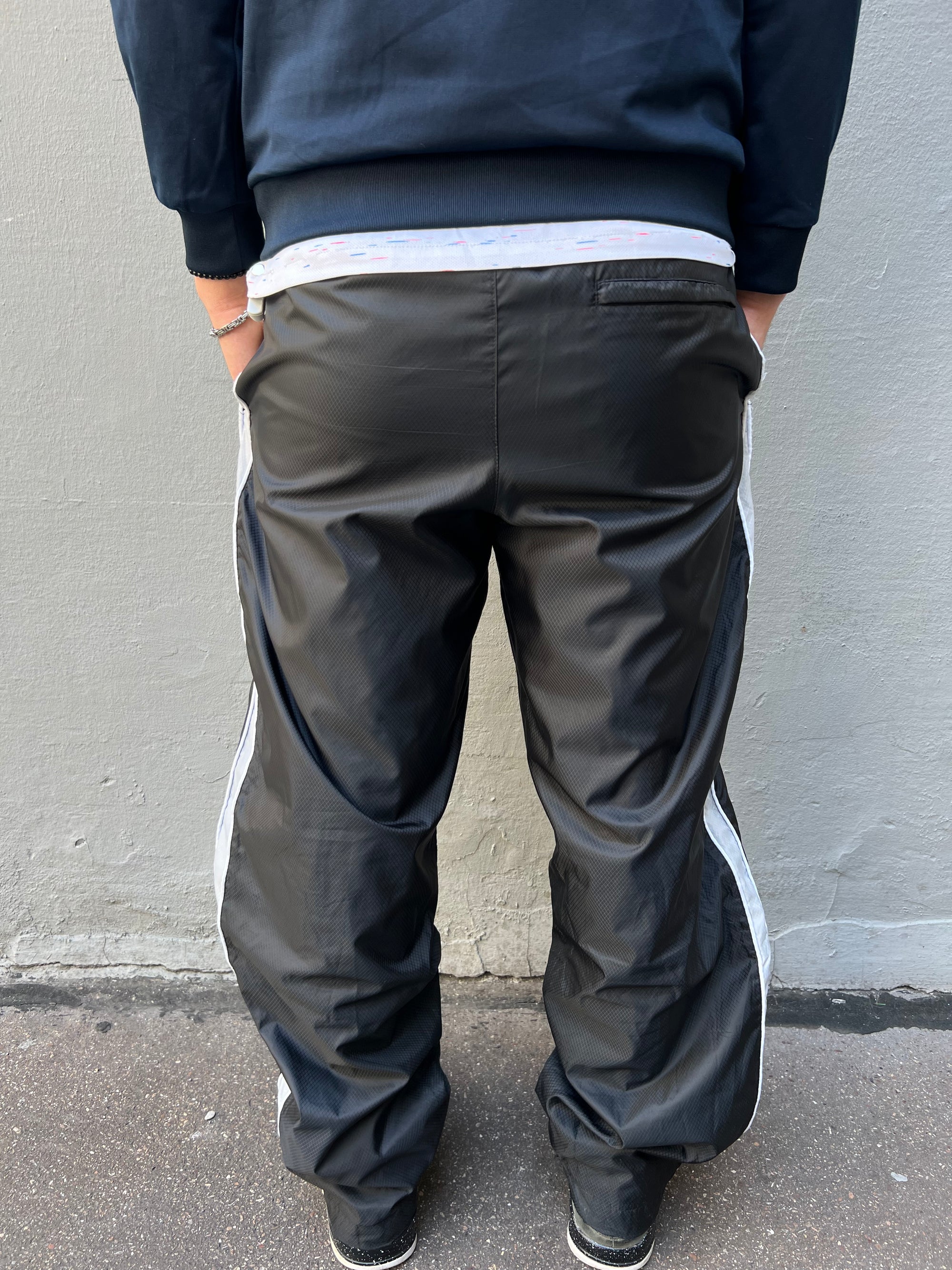 Vintage Nike Track Pants Black White  L/XL