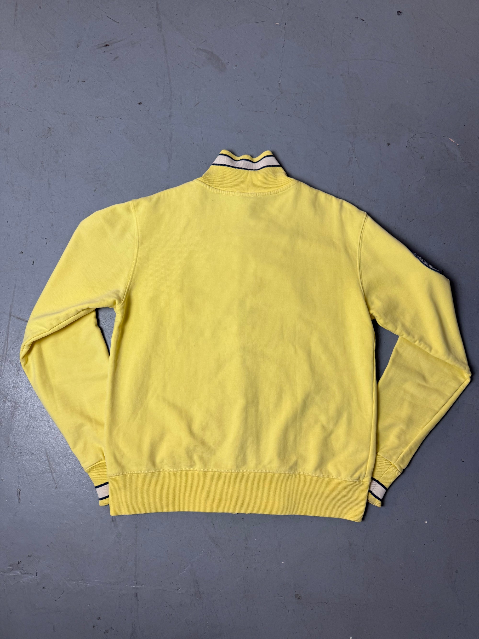 Vintage Baci&Abbracci Yellow Zip Up Sweater L