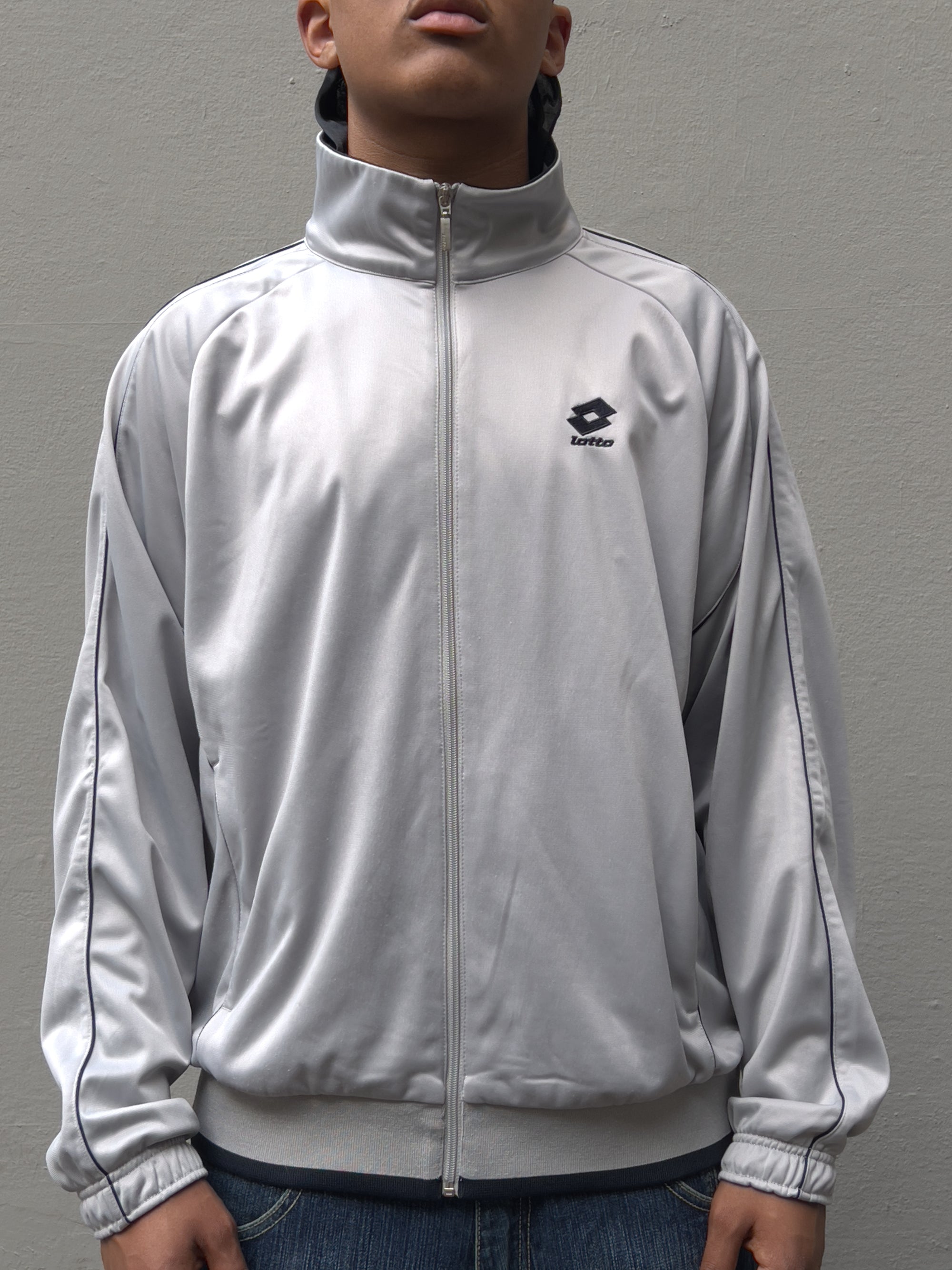 Vintage Grey Lotto Track Jacket M/L