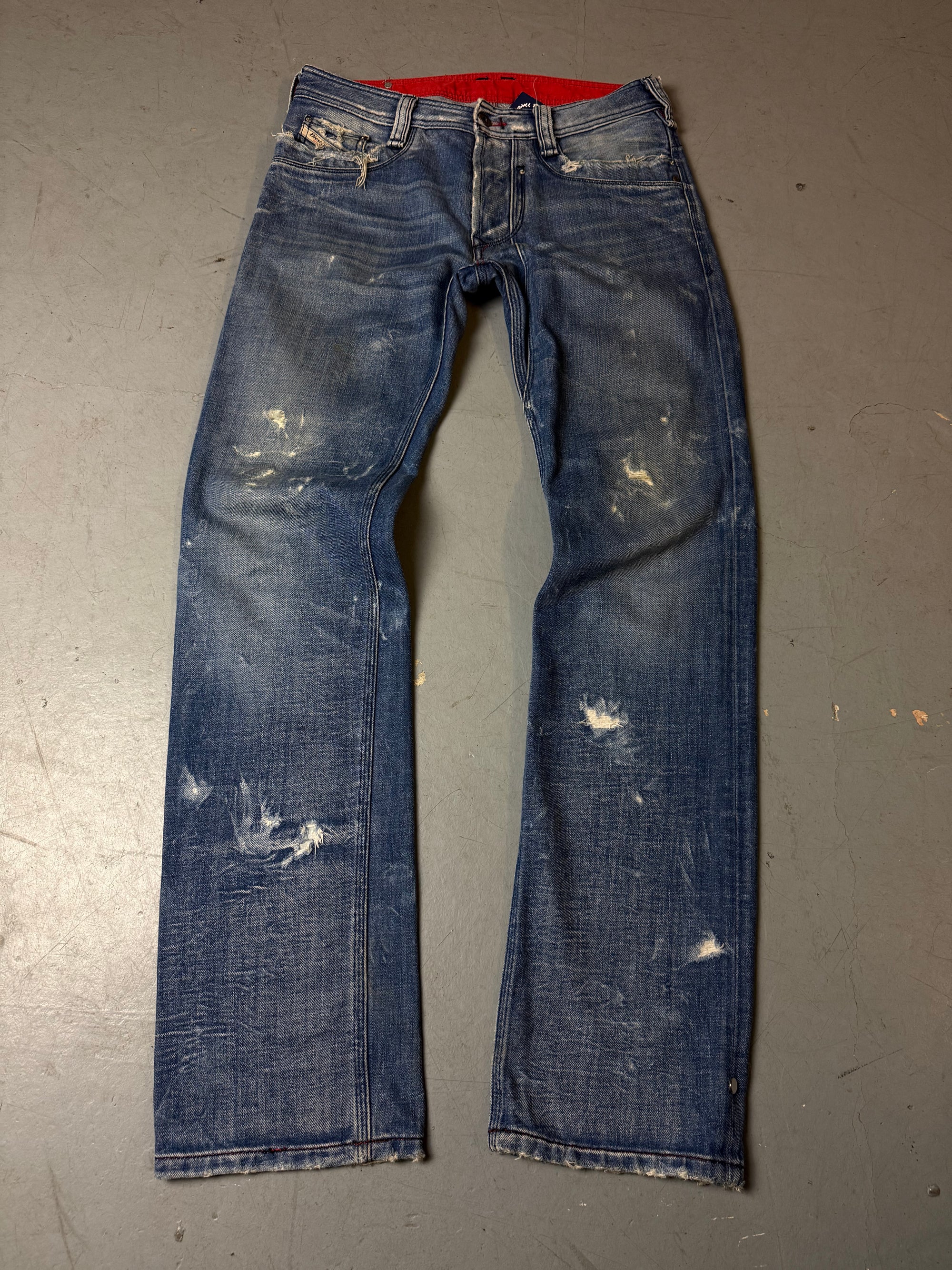 Produktbild von Vintage Diesel Ripped Denim M von vorne