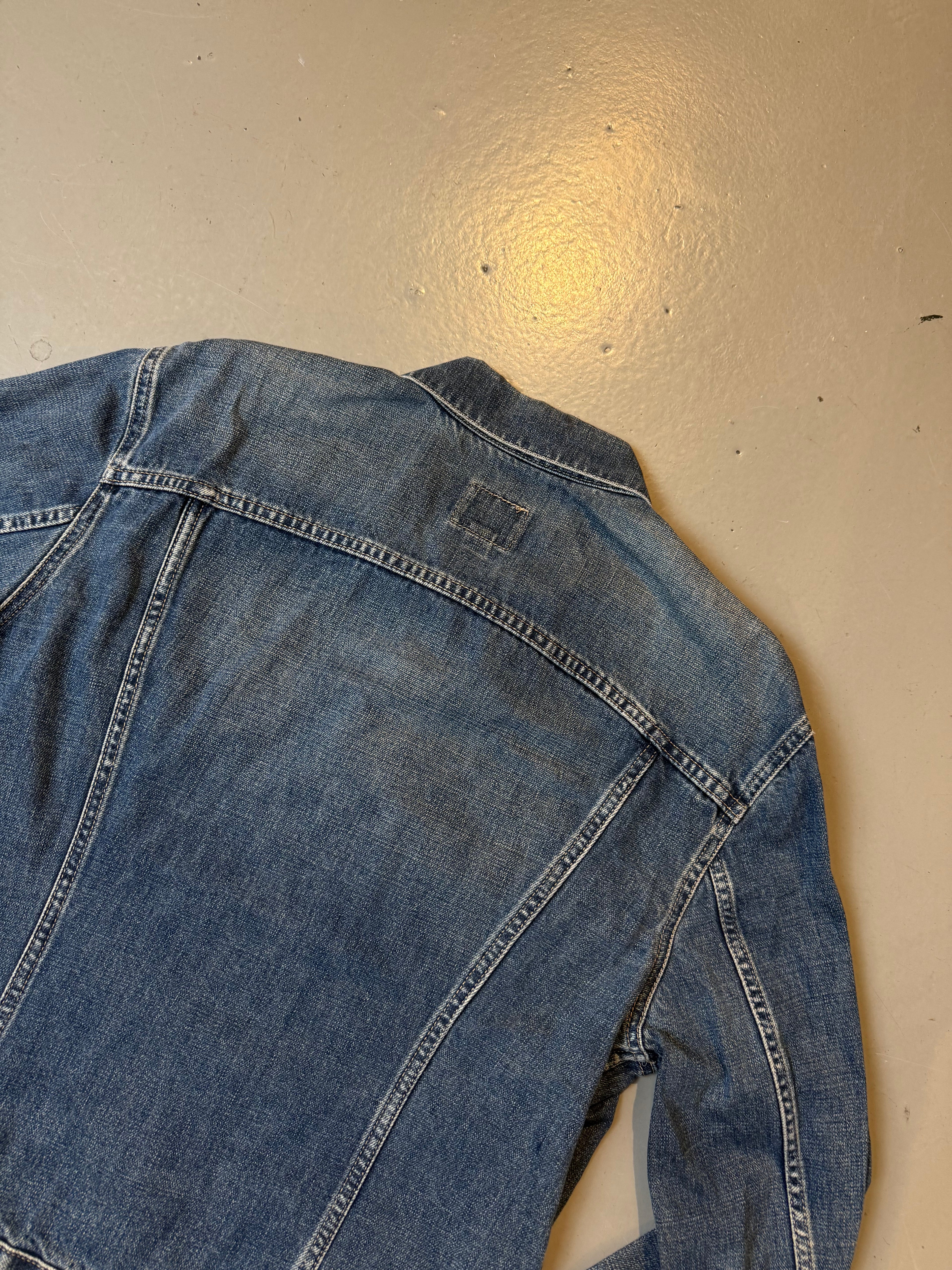 Vintage GAS Blue Washed Denim Jacket XL