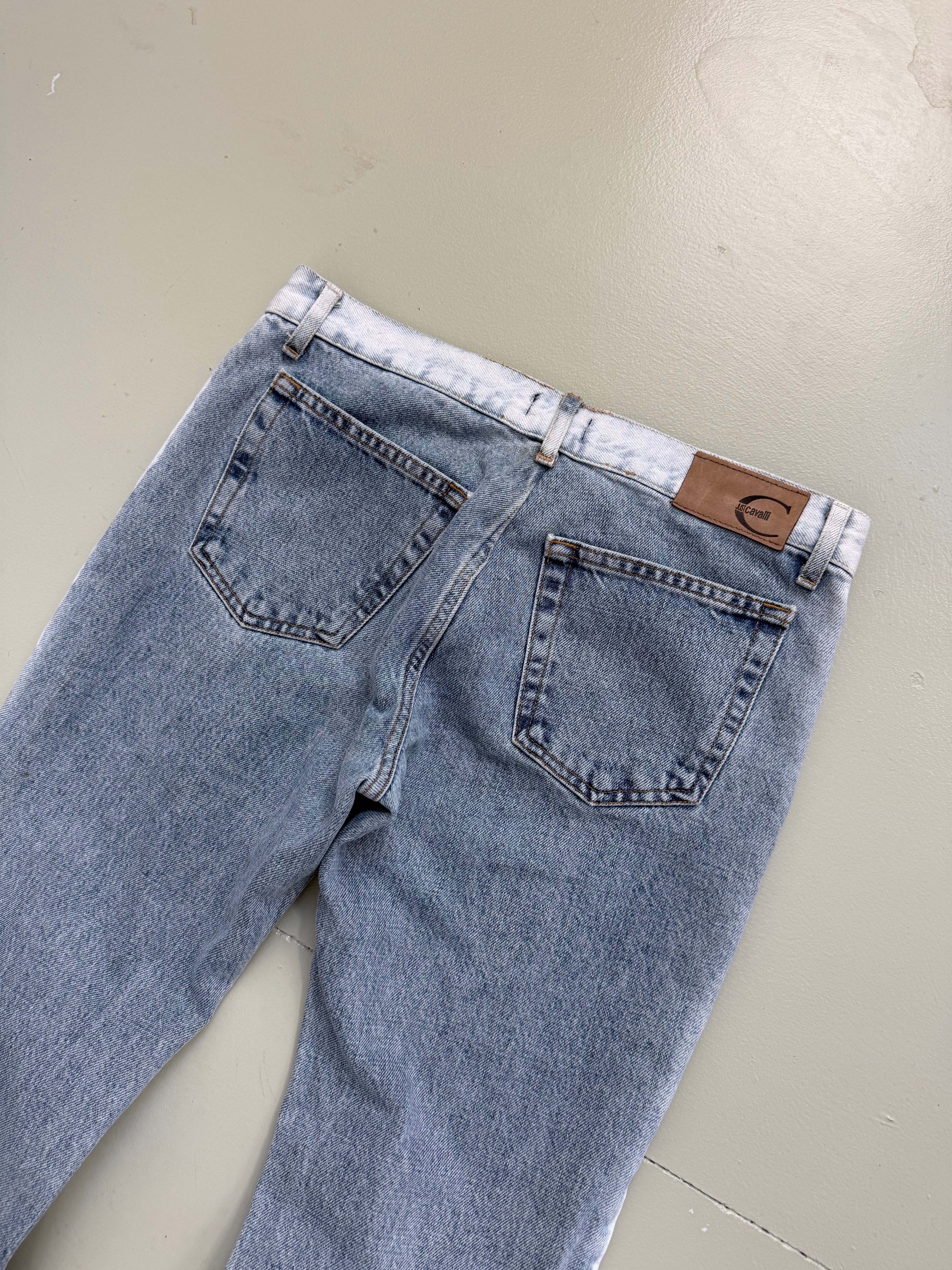 Vintage Faded Cavalli Straight Fit Denim M