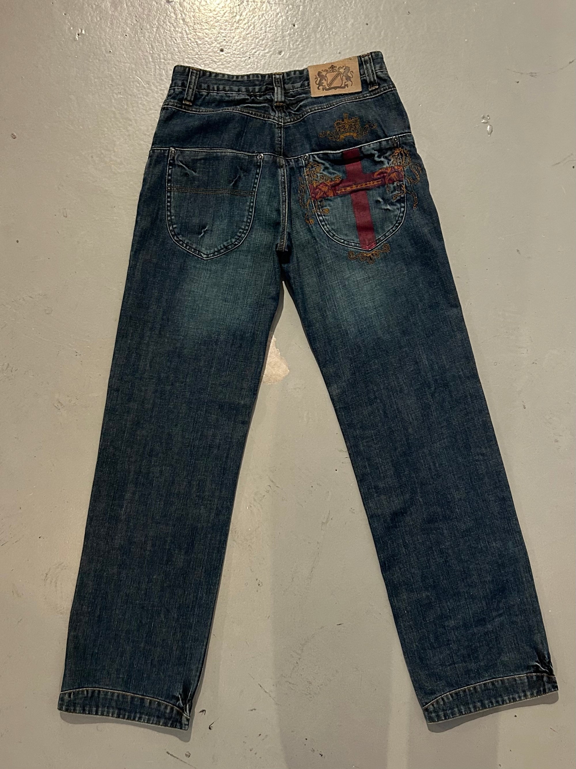Vintage Lambretta Straight Leg Dark Denim L/XL