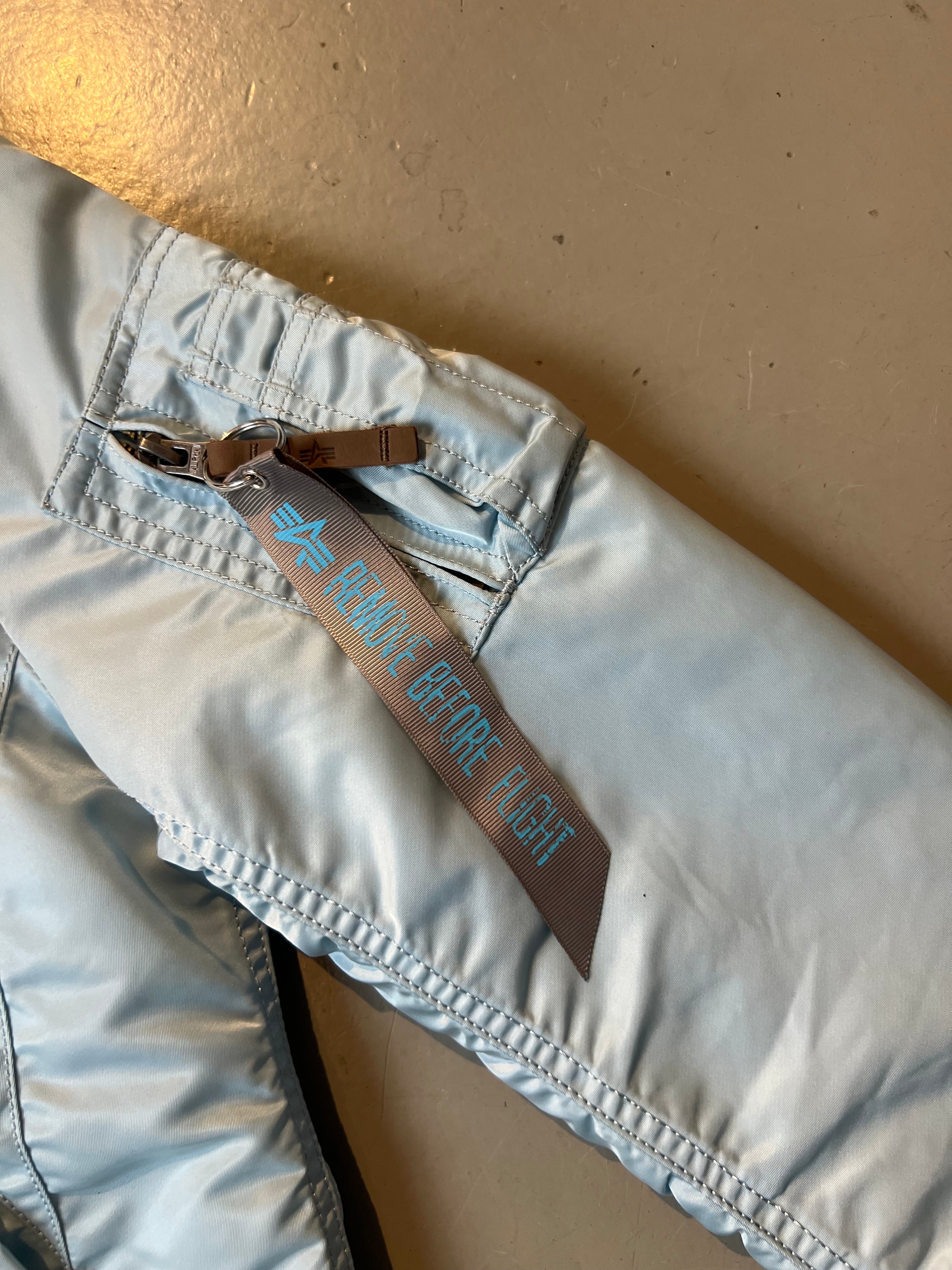 Vintage Alpha Industries Babyblue Bomber Jacket S/M