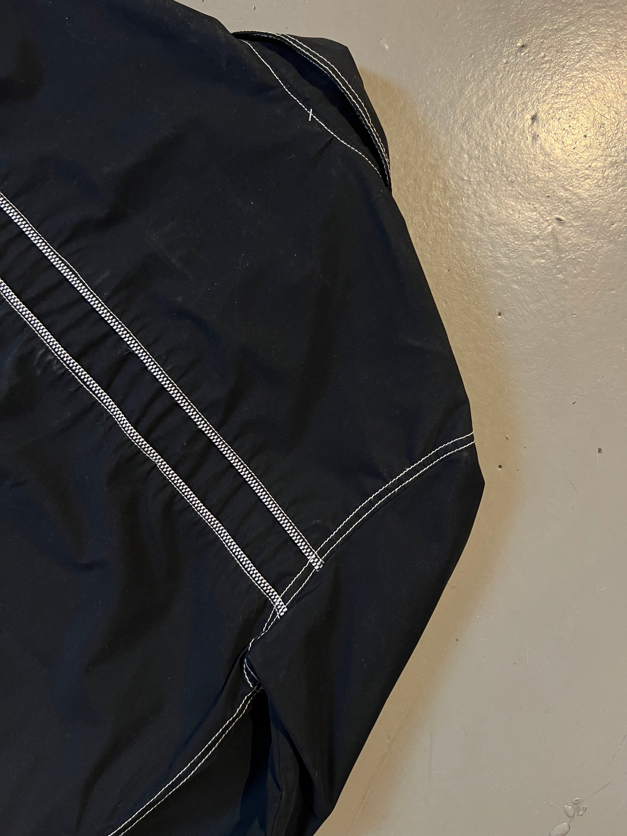 Vintage Black Zip Clothing Jacket M/L