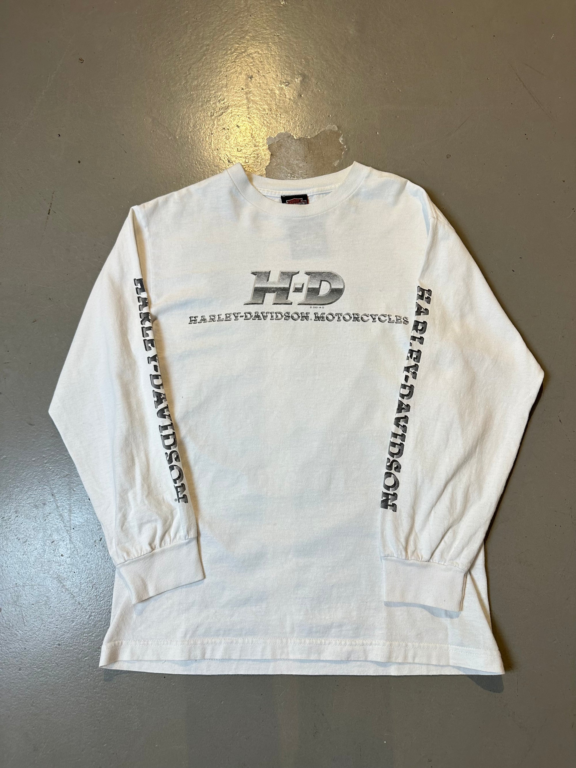 Vintage Harley Davidson White Longsleeve M