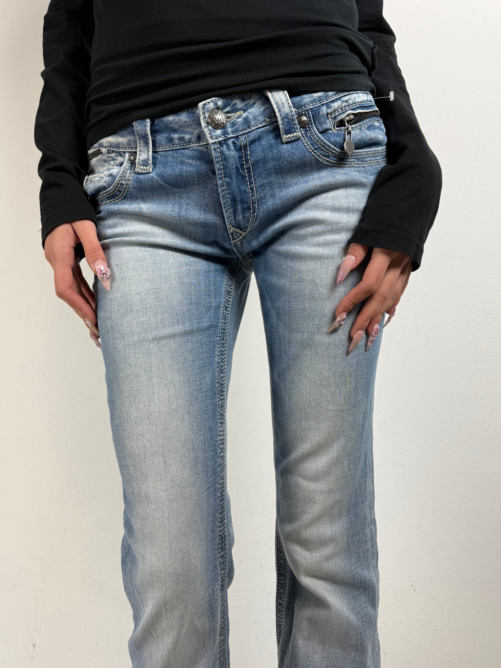 Vintage Rebock Low Waist Bootcut Jeans M