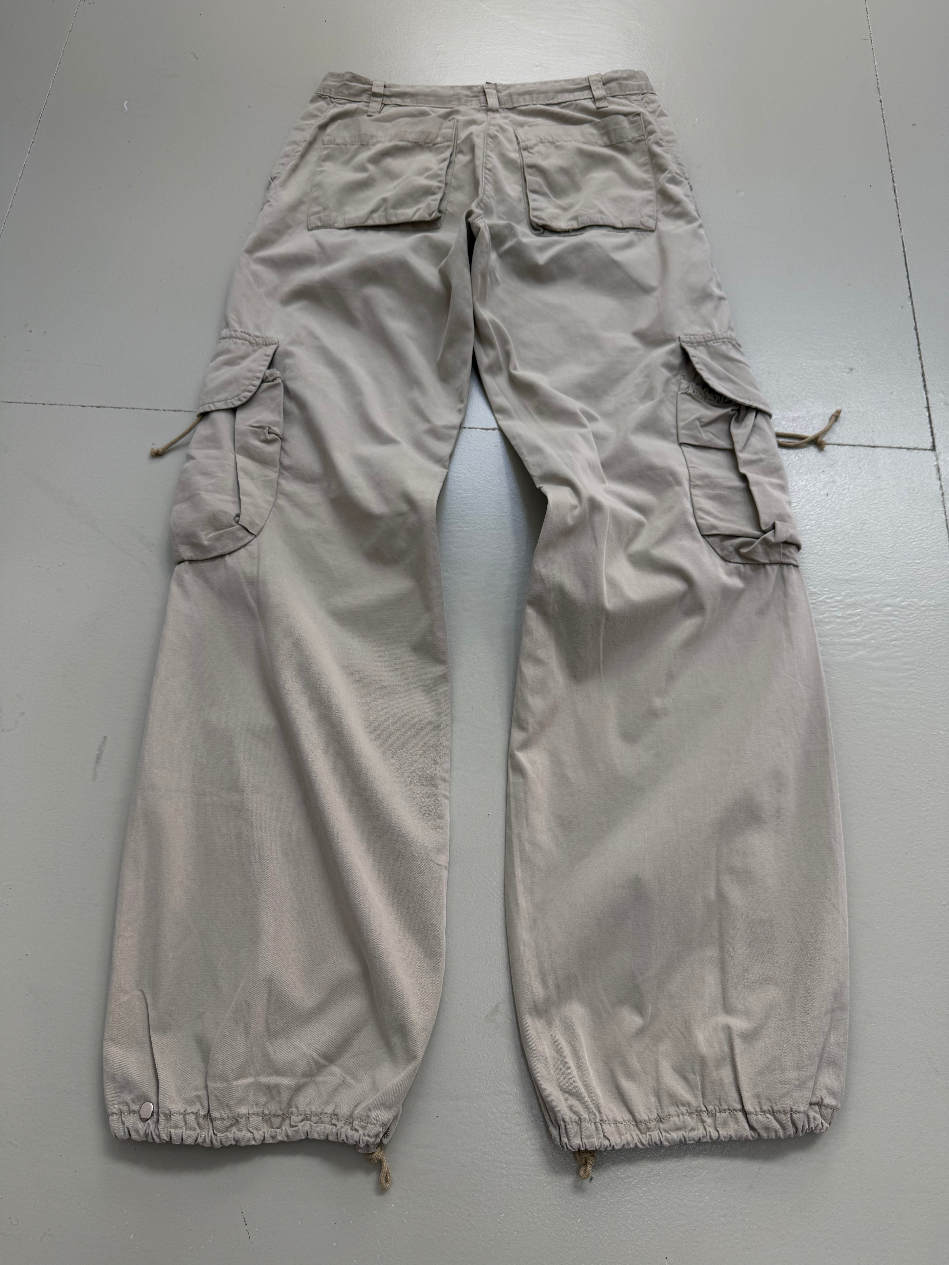 Vintage Beige Light Cargo Pants M