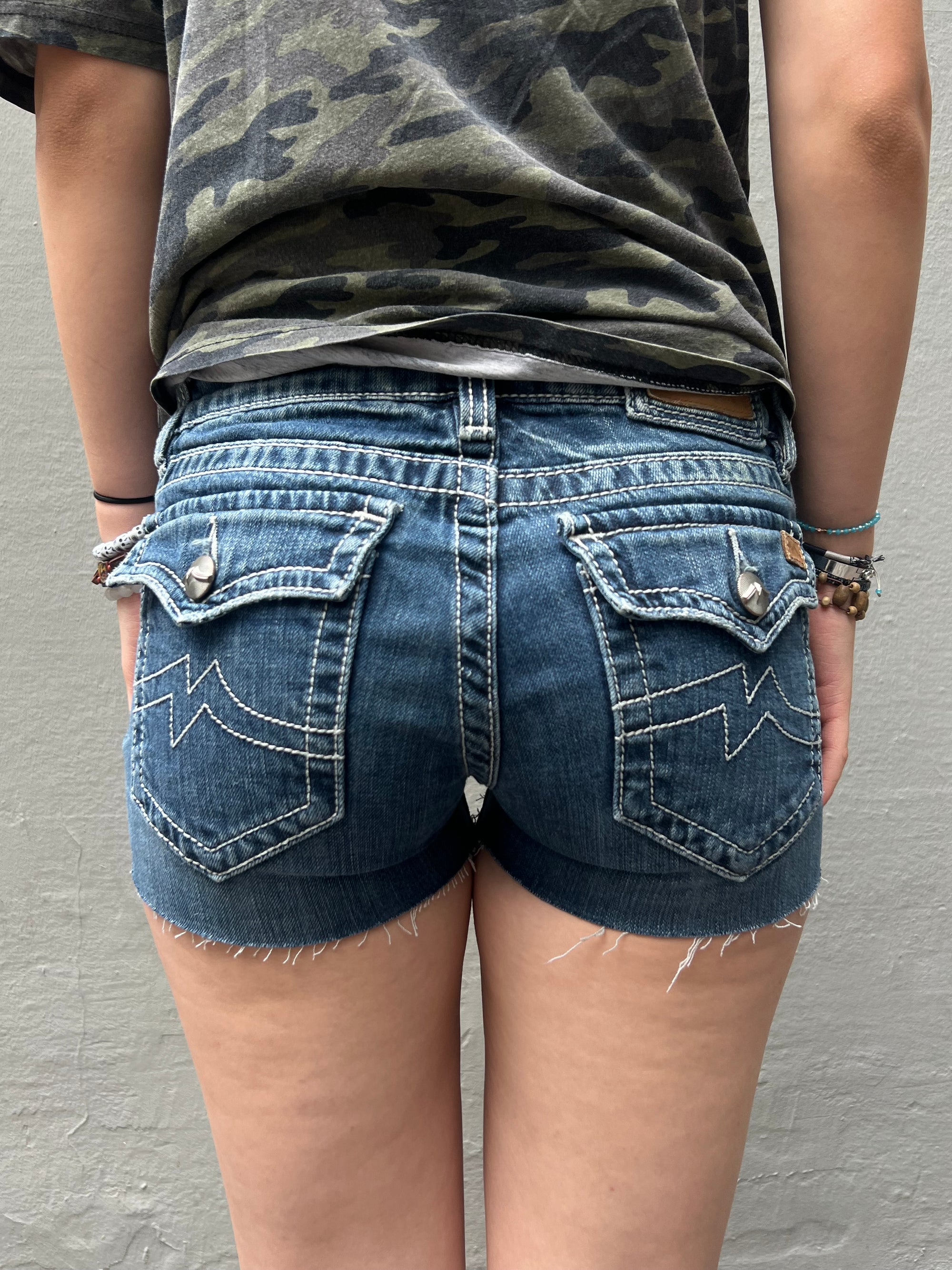 Vintage Miss Me Ripped Jeans Shorts S/M