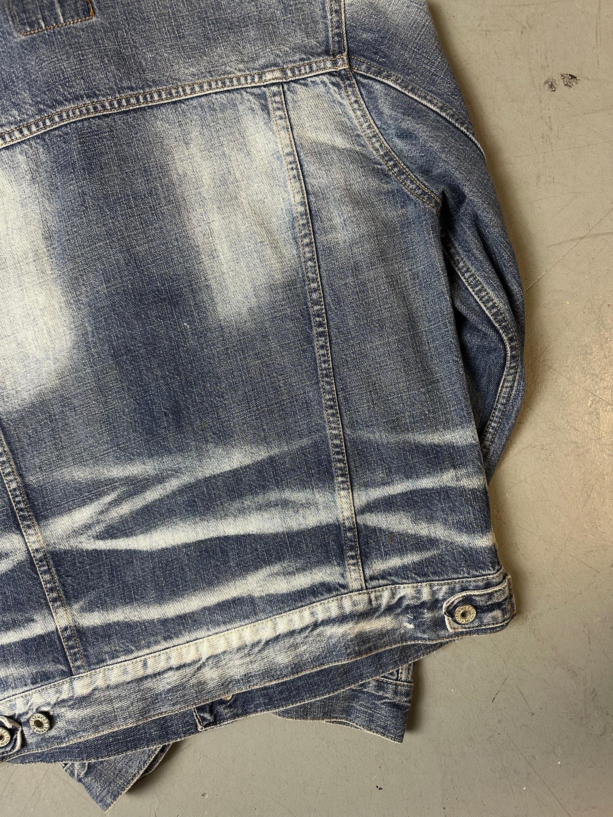 Vintage Energie Jeans Jacket with Patches S/M