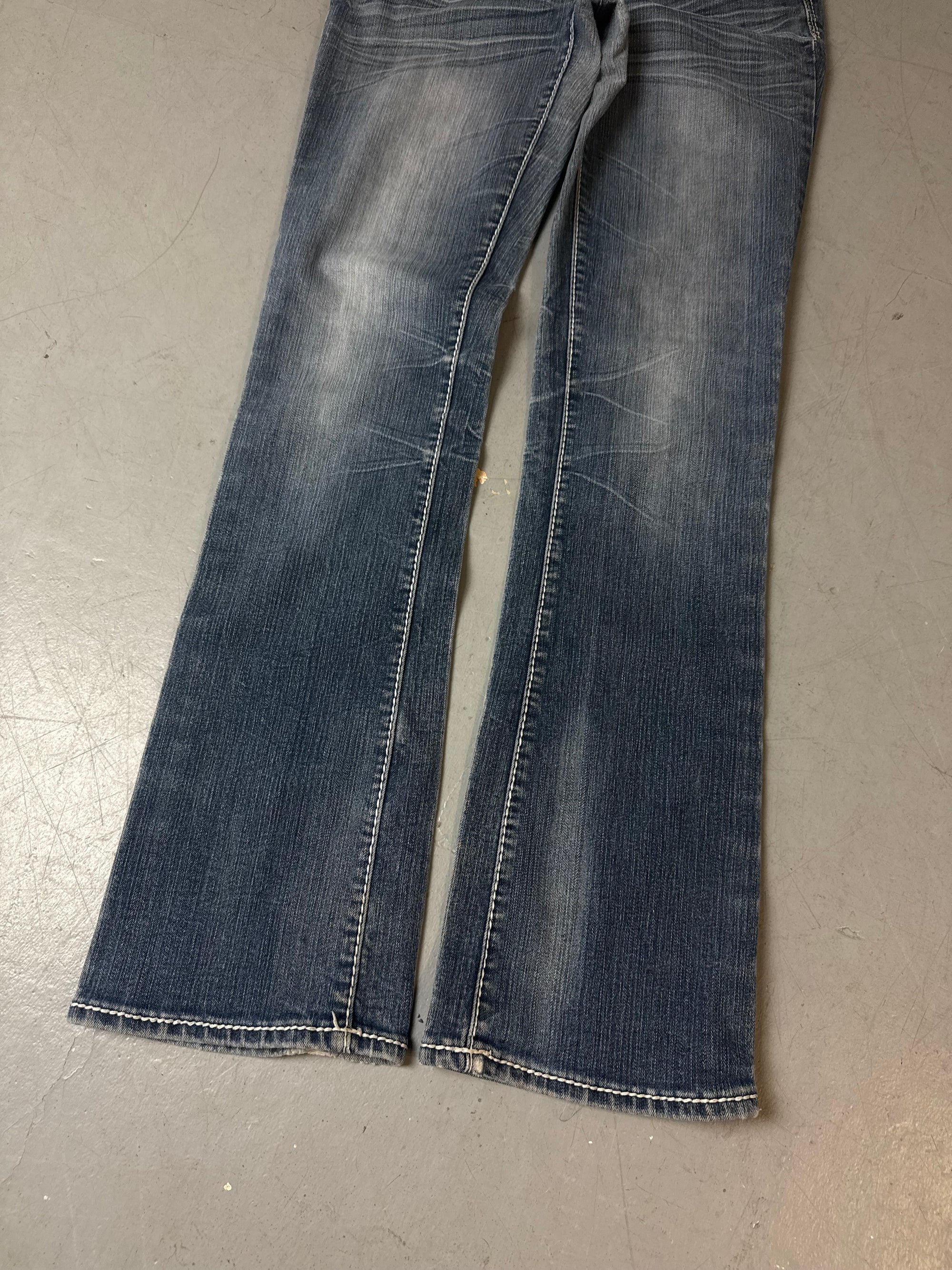 Vintage Hydraulic Jeans Y2K Low Waist Low Waist Bootcut Denim S
