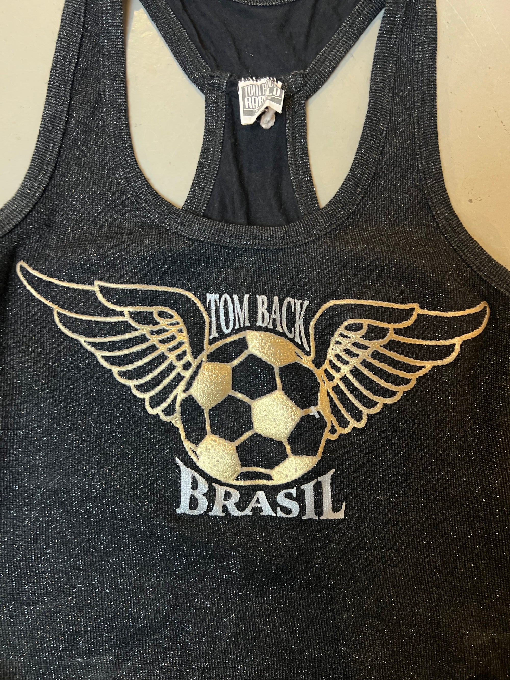 Vintage Tom Back Tank Top Black S