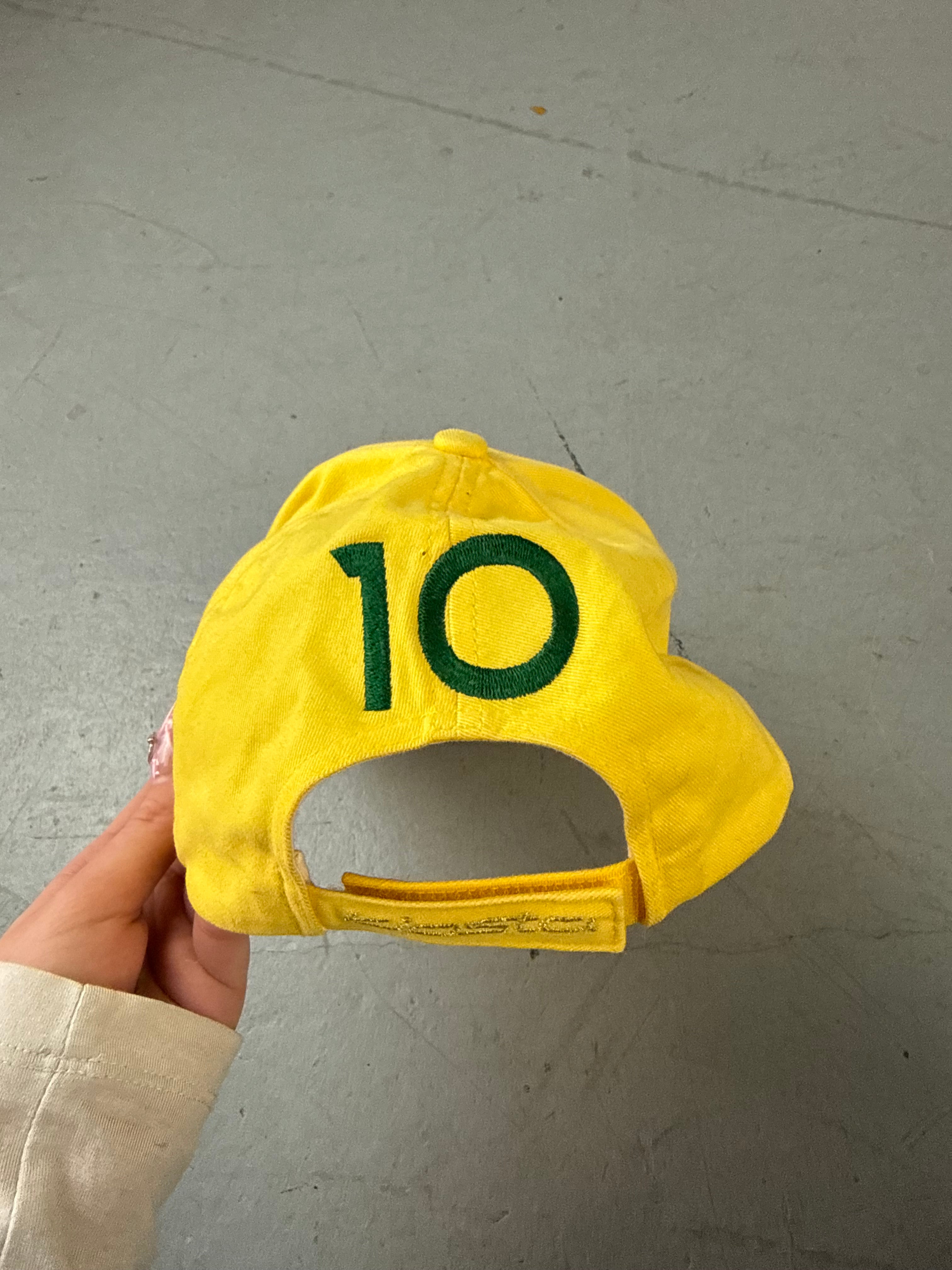 Vintage gelbe Brasilien Cap Unisex Y2K Fashion 