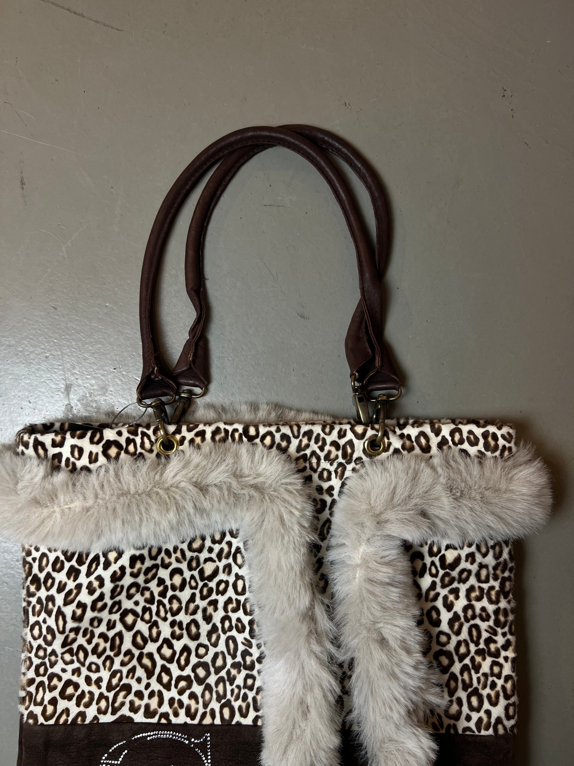Vintage Just Cavalli Crazy Leo Print Y2K Bag