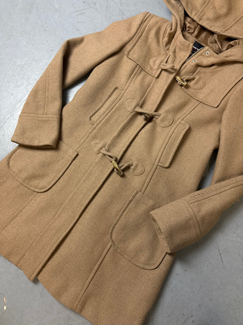 Vintage Miss Sixty Long Brown Coat M