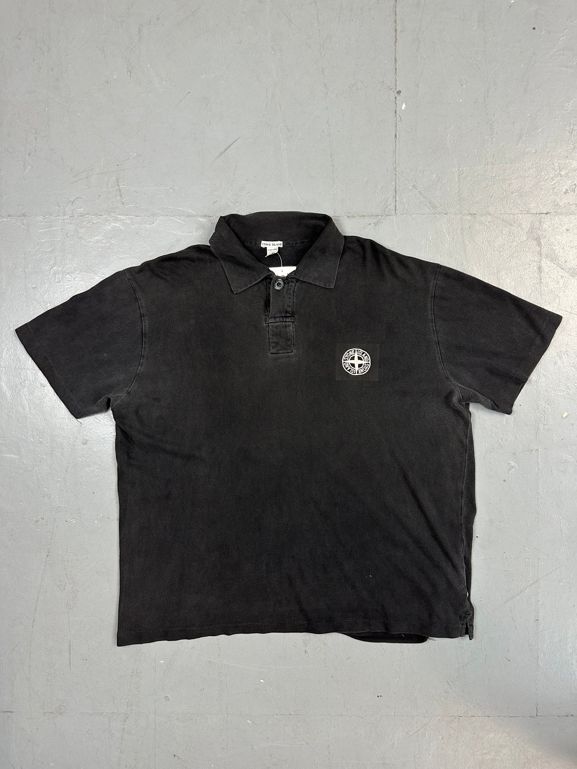 Vintage Black Polo Tee XL/XXL