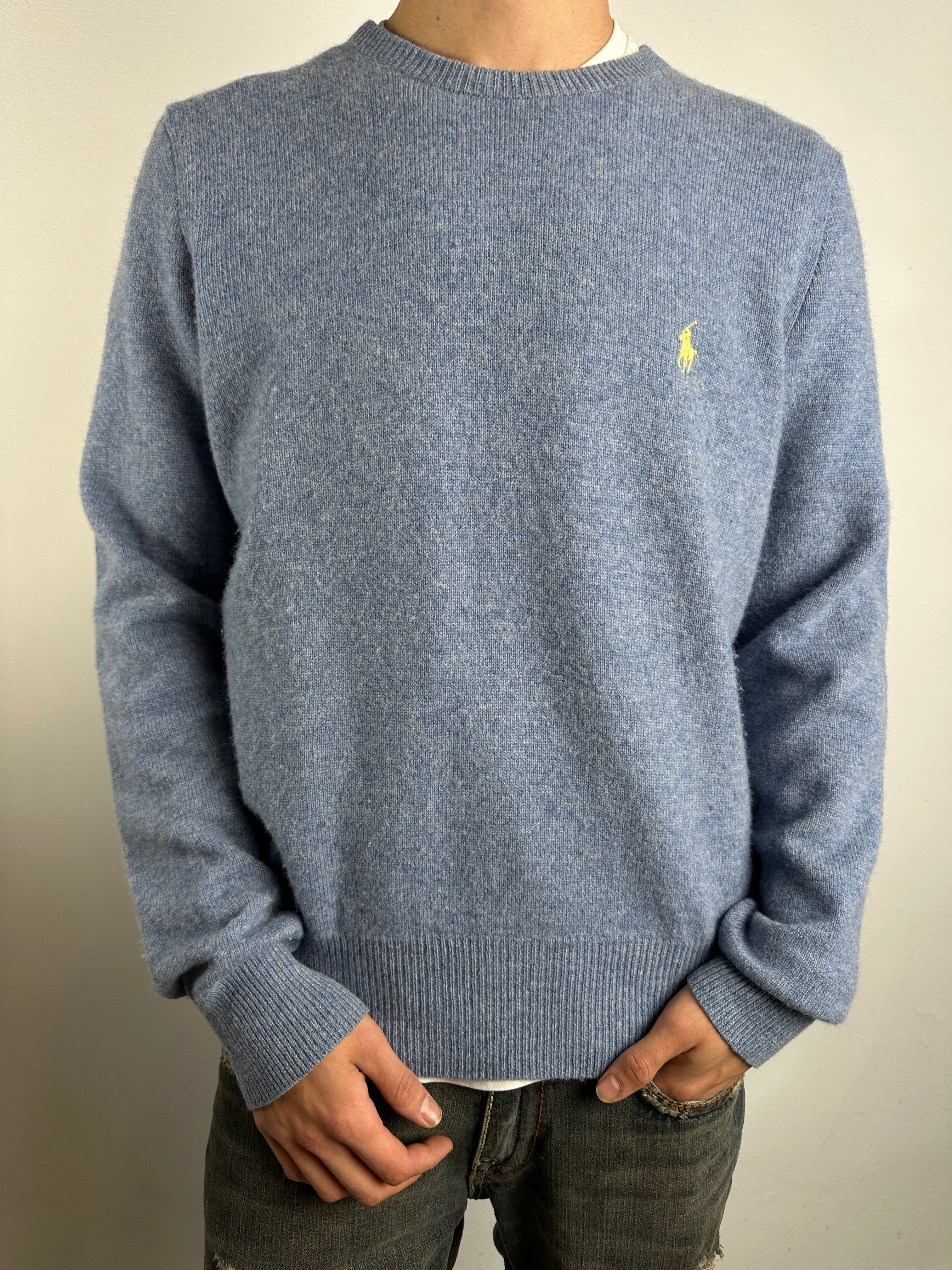 Tragebild von Vintage Polo Ralph Lauren Knit Sweater M/L von vorne