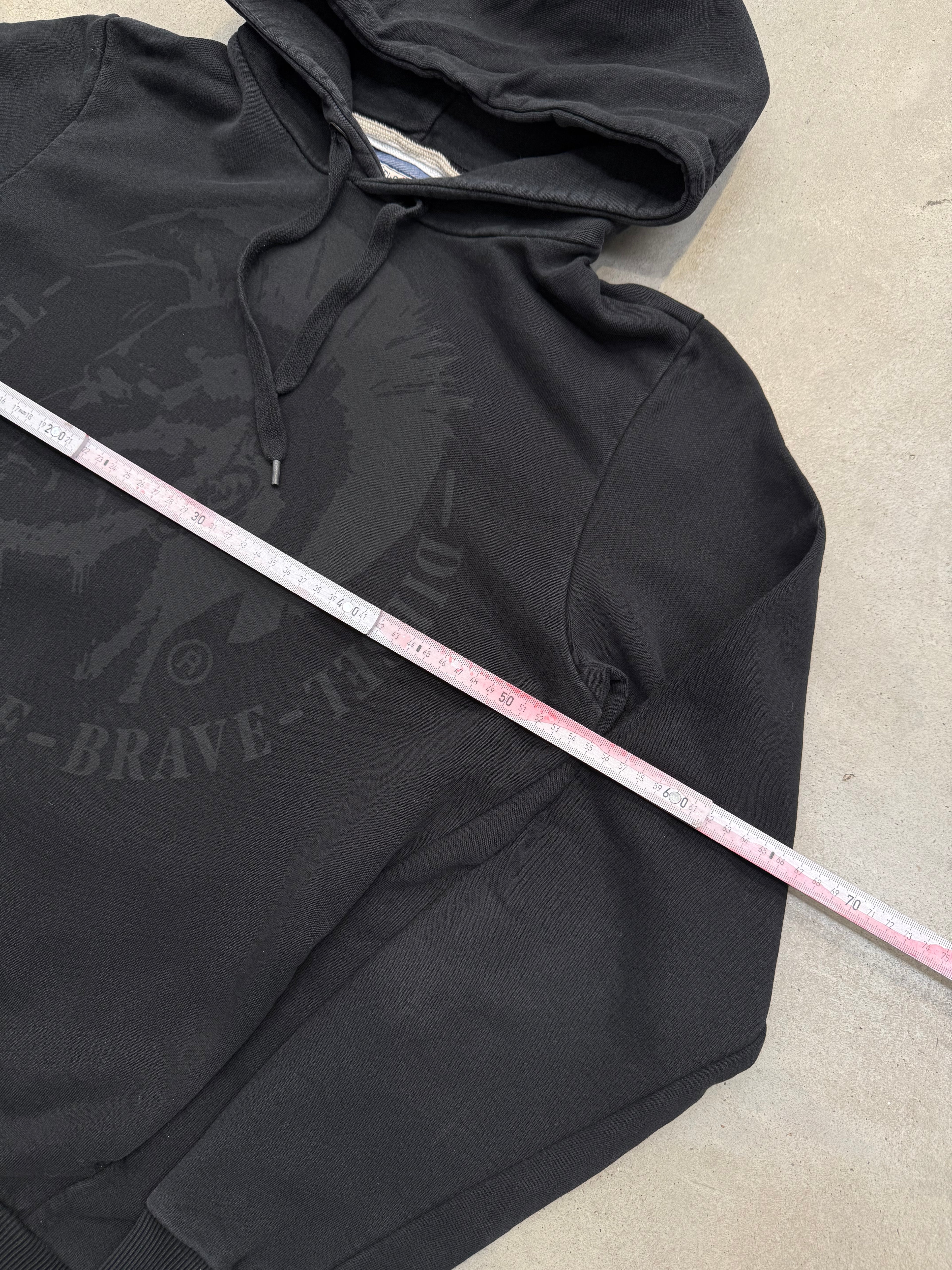 Vintage Diesel Black Hoodie XL