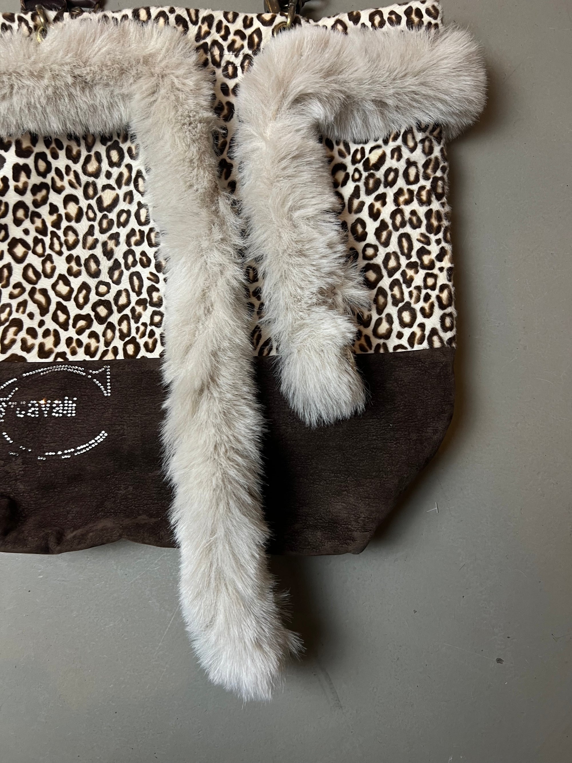 Vintage Just Cavalli Crazy Leo Print Y2K Bag