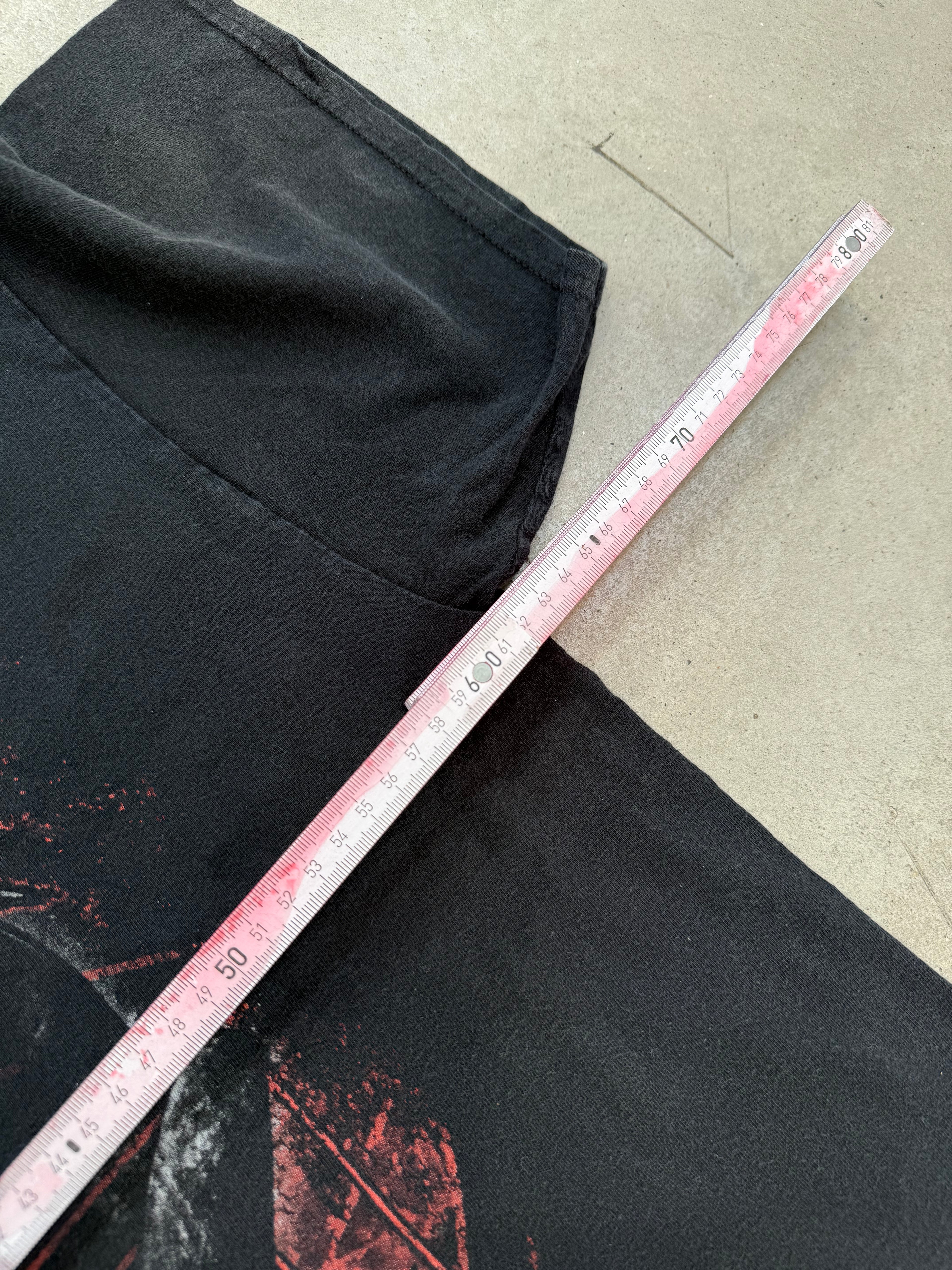 Vintage Slayer „Mongo Goat“ Band T-Shirt XXL für Herren. Y2K Second Hand Fashion