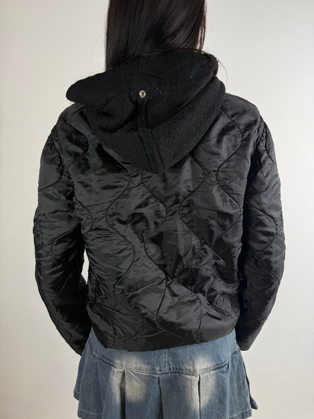 Tragebild von Vintage Stone Island Quilted Jacket XS/S von hinten