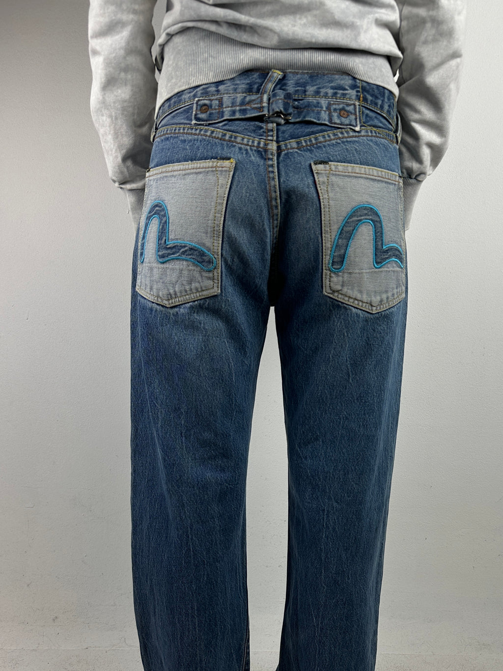 Vintage Evisu Wide Leg Jeans S/M