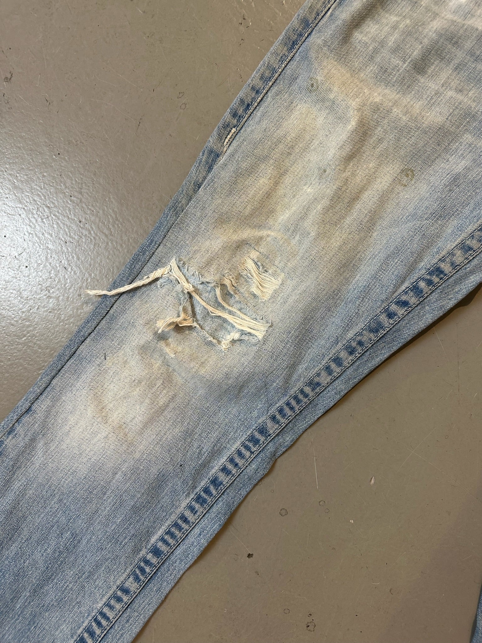 Vintage True Religion Light Blue Stitched Denim S/M