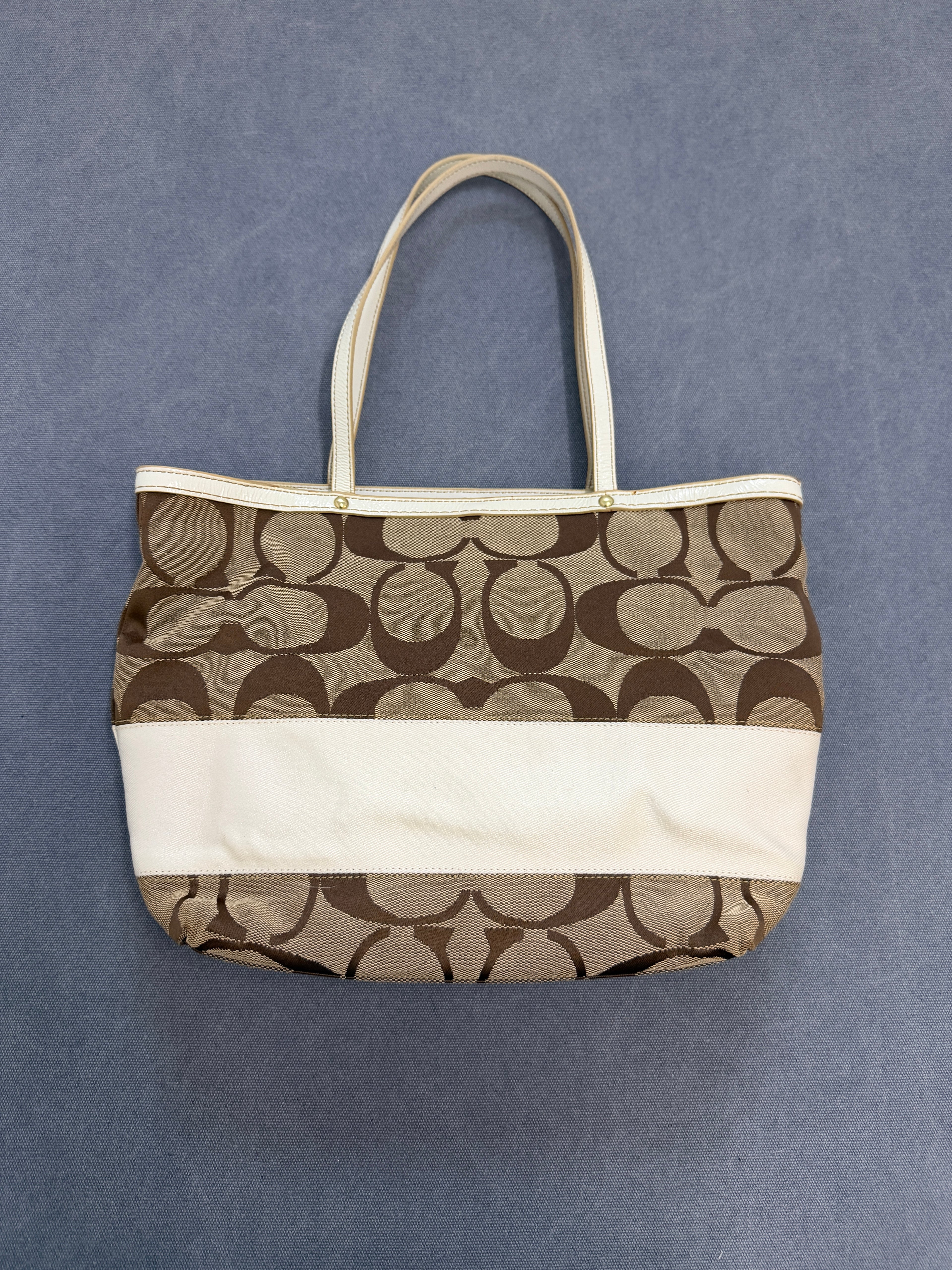 Vintage Coach Monogram Shoulder Bag