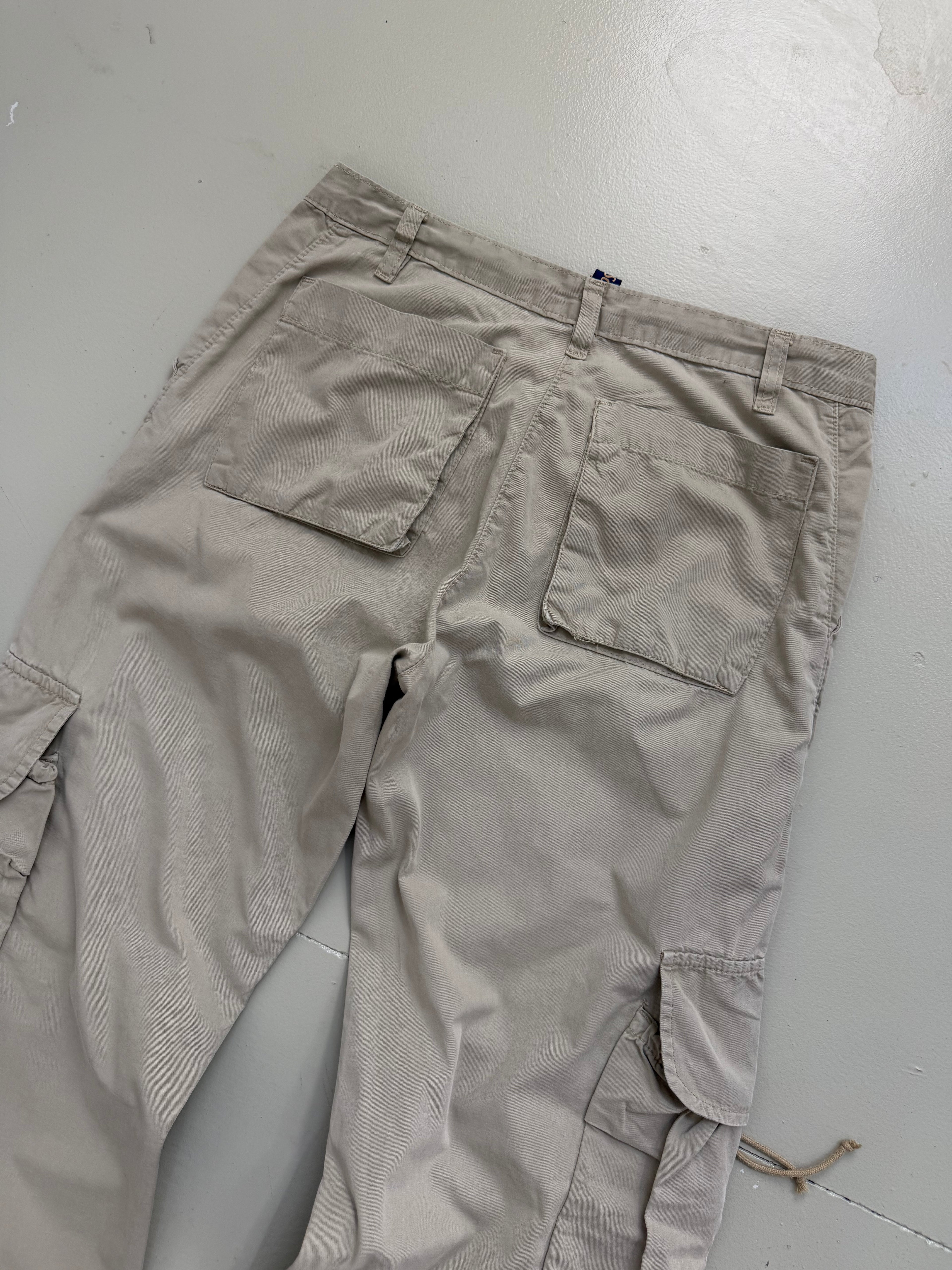 Vintage Beige Light Cargo Pants M