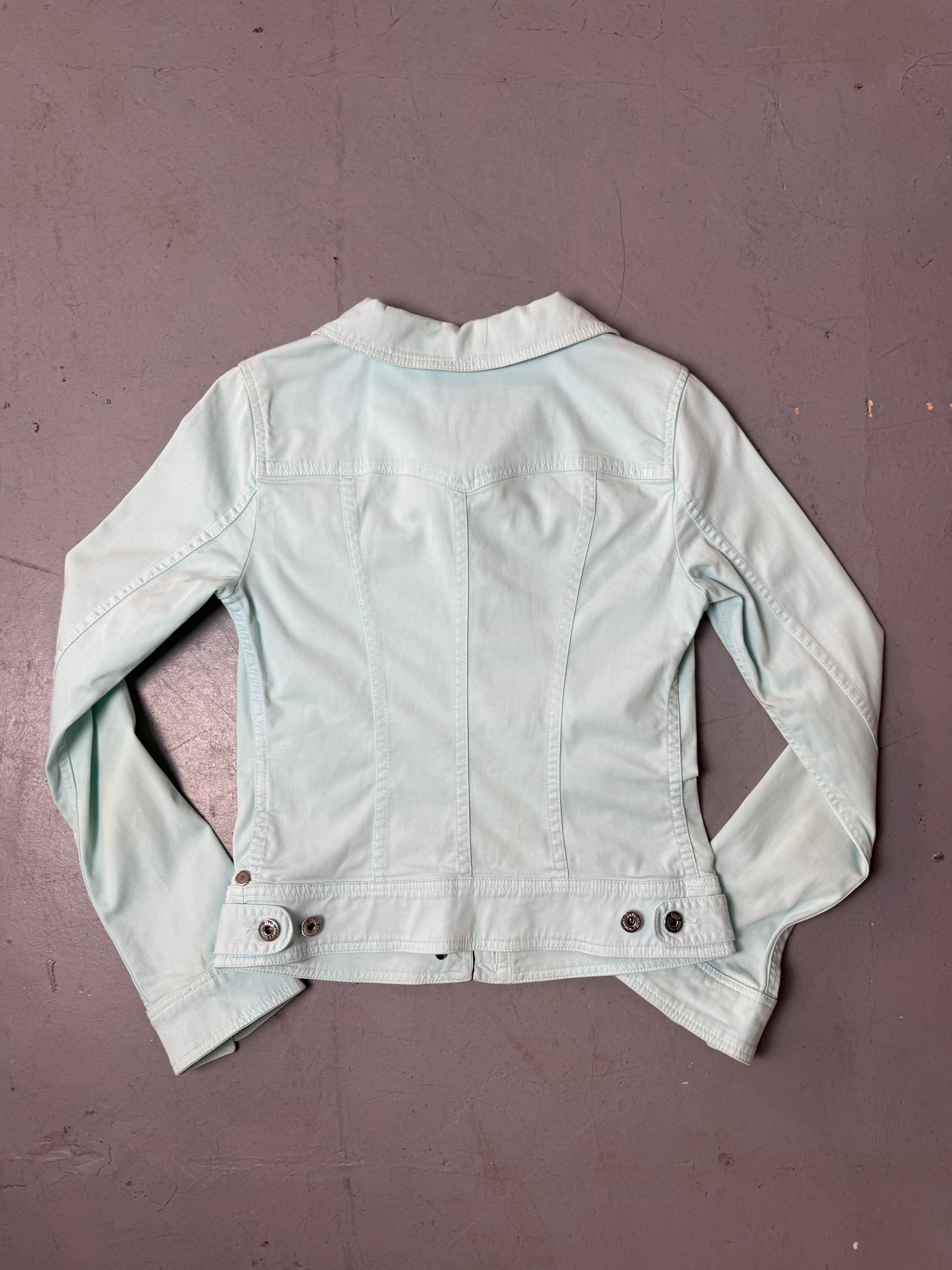 Vintage Dolce&Gabbana Turqoise Denim Jacket S