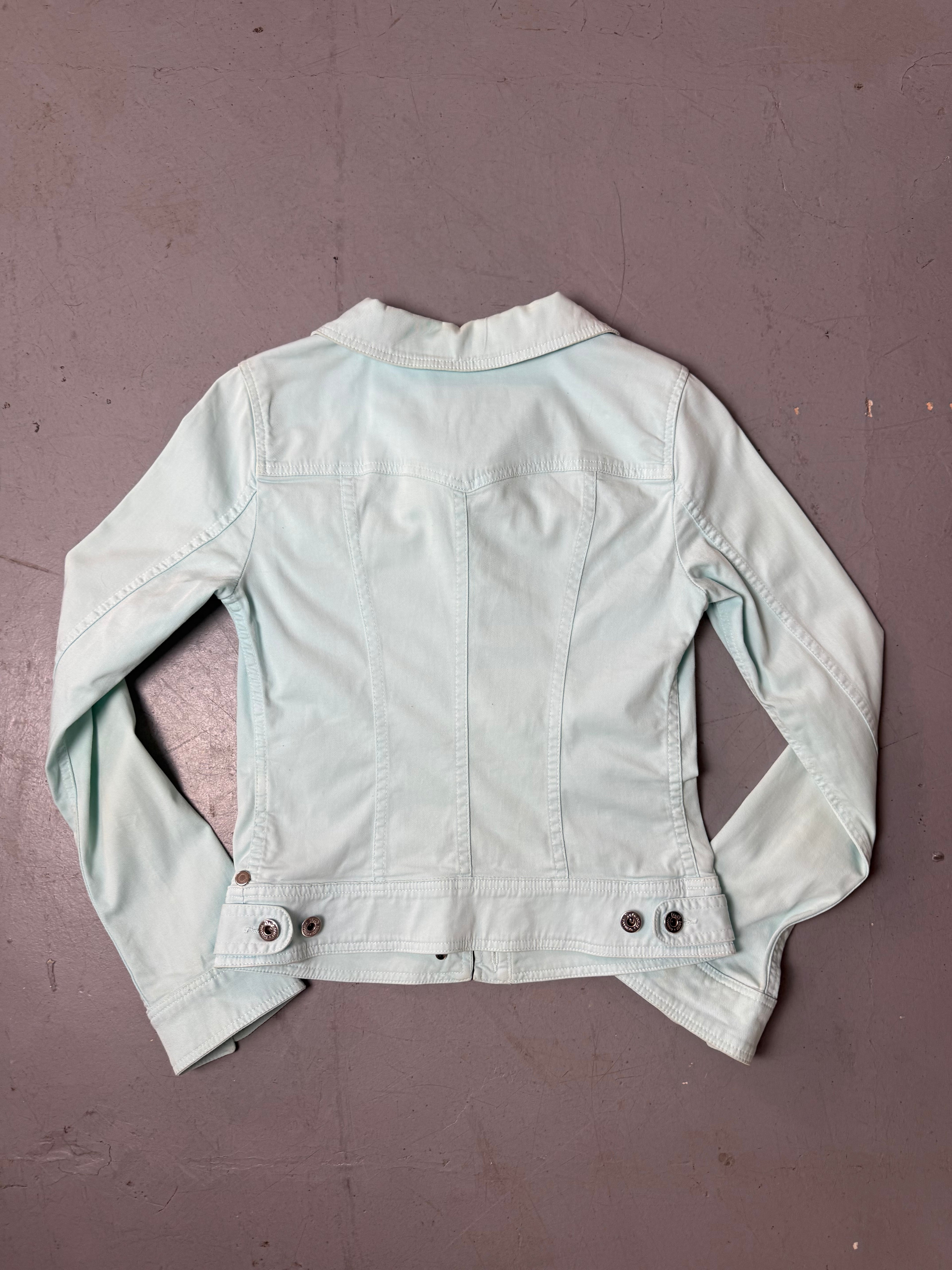 Vintage Dolce&Gabbana Turqoise Denim Jacket S