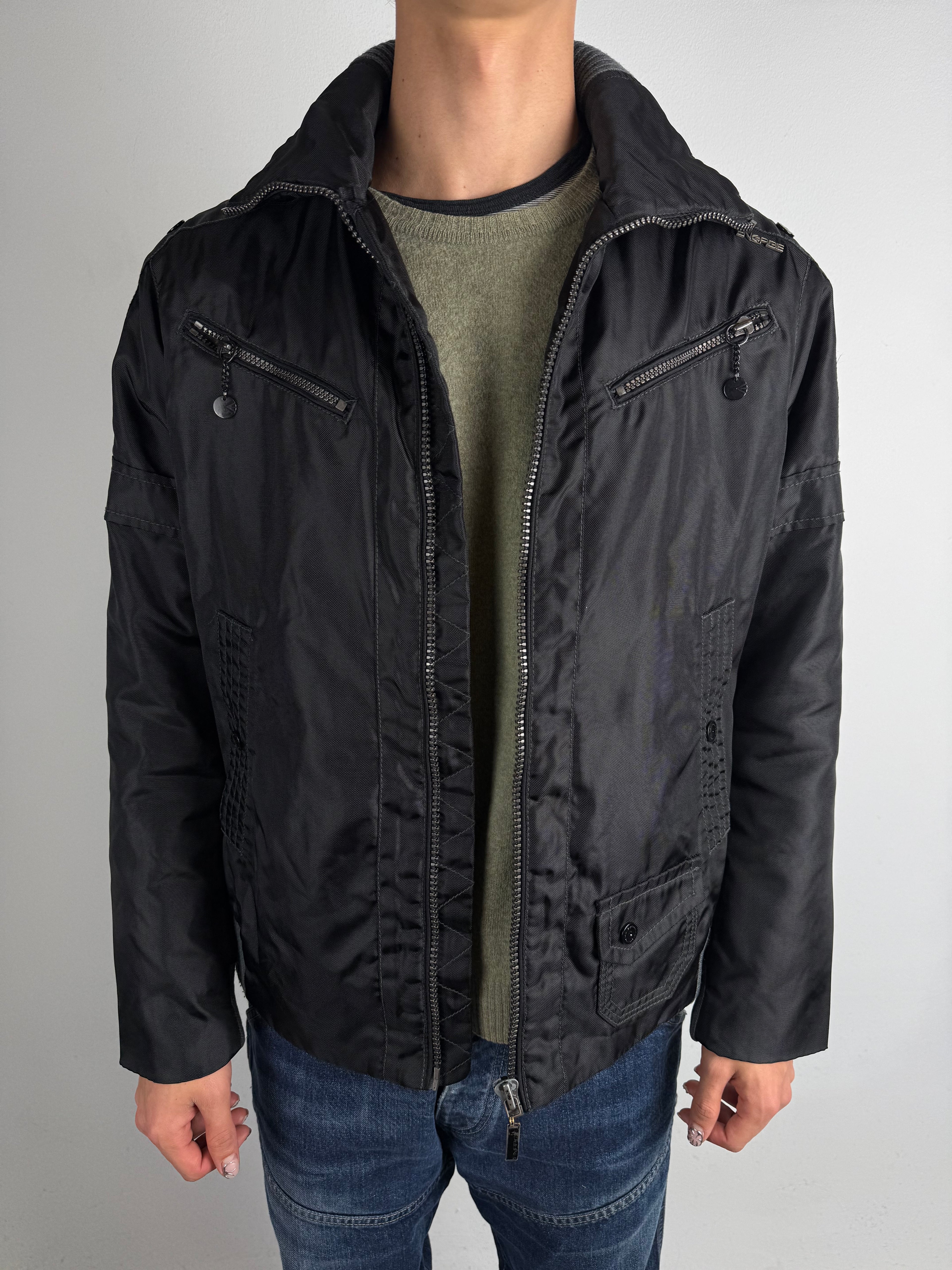 Vintage Energie Black Outerwear Jacket L