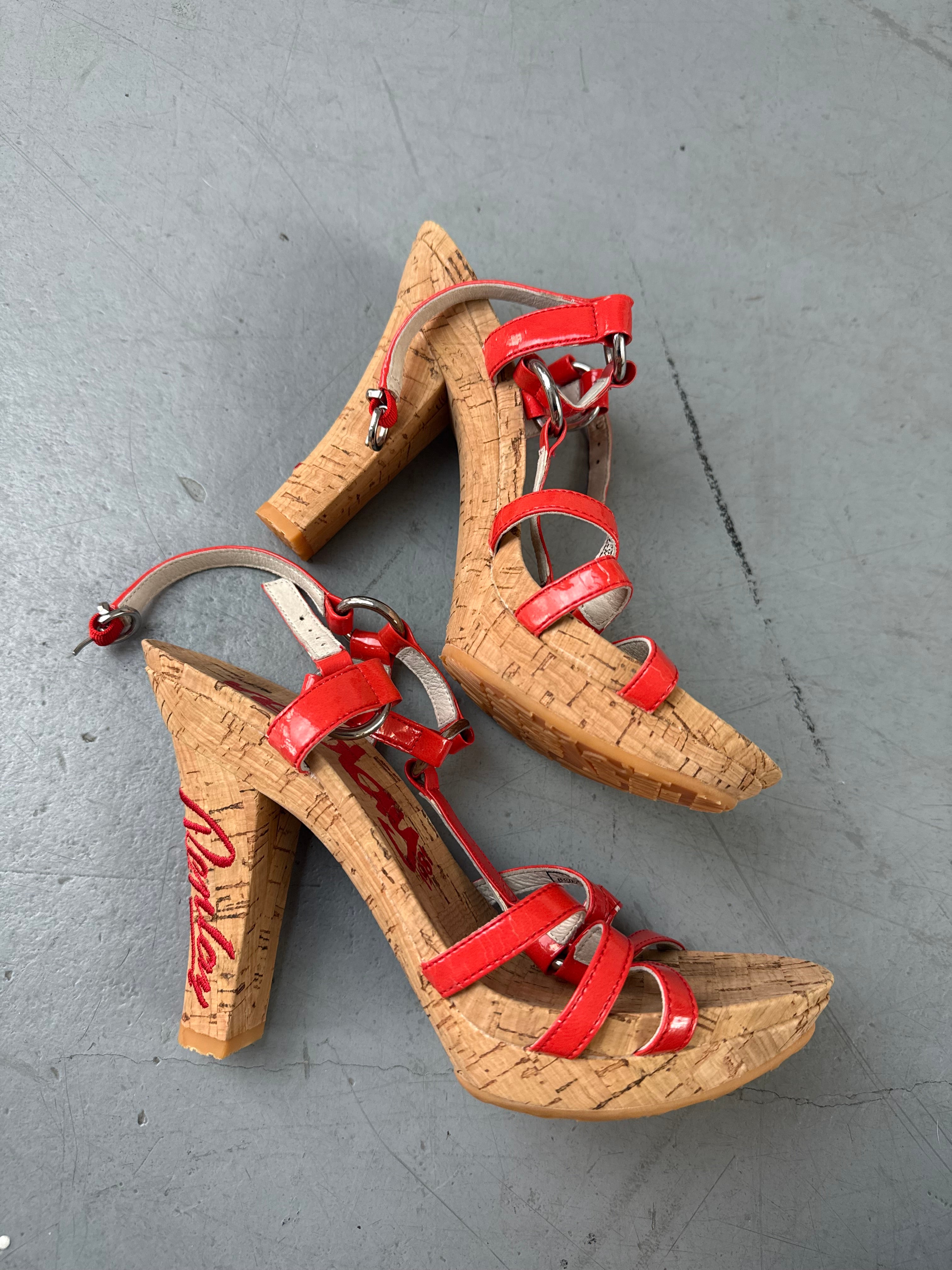 Vintage Replay Kork Pumps in 36 für Girls Y2K Fashion 