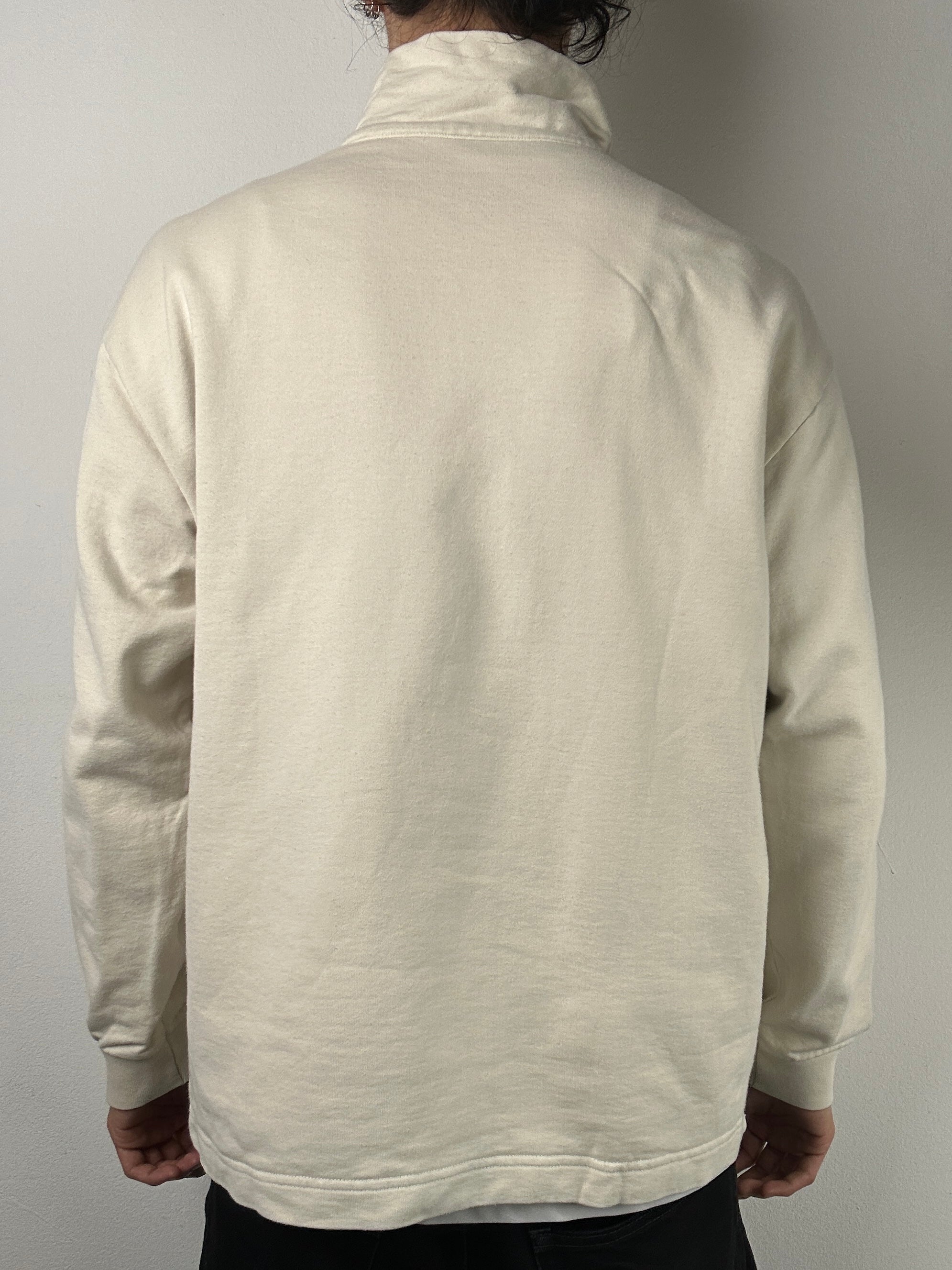 Vintage Playrite Italia Olympic Games Team Quarter Zip Sweater für Herren. Y2K Second Hand 2000s Fashion