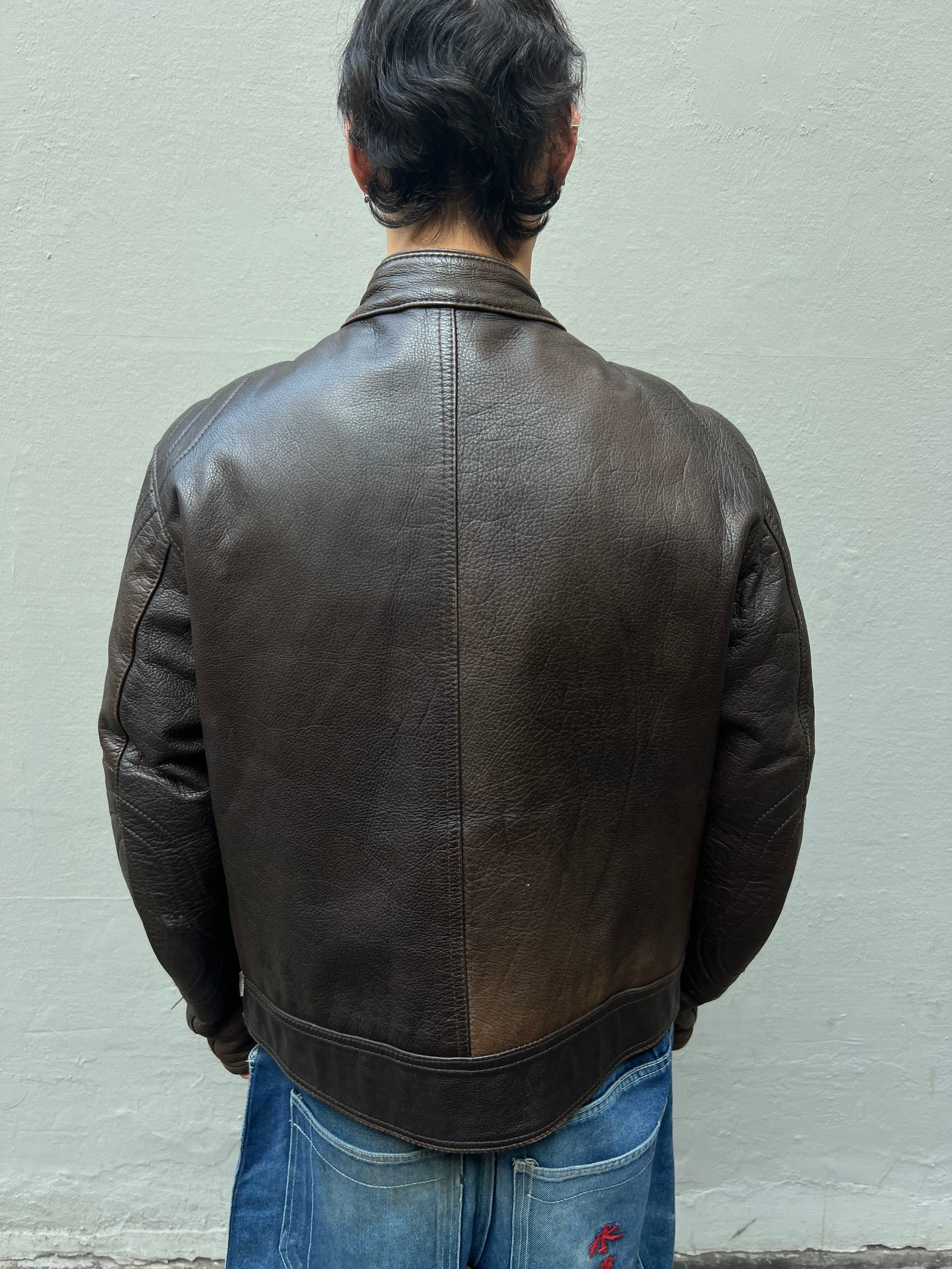 Vintage Brown Leather Jacket M/L