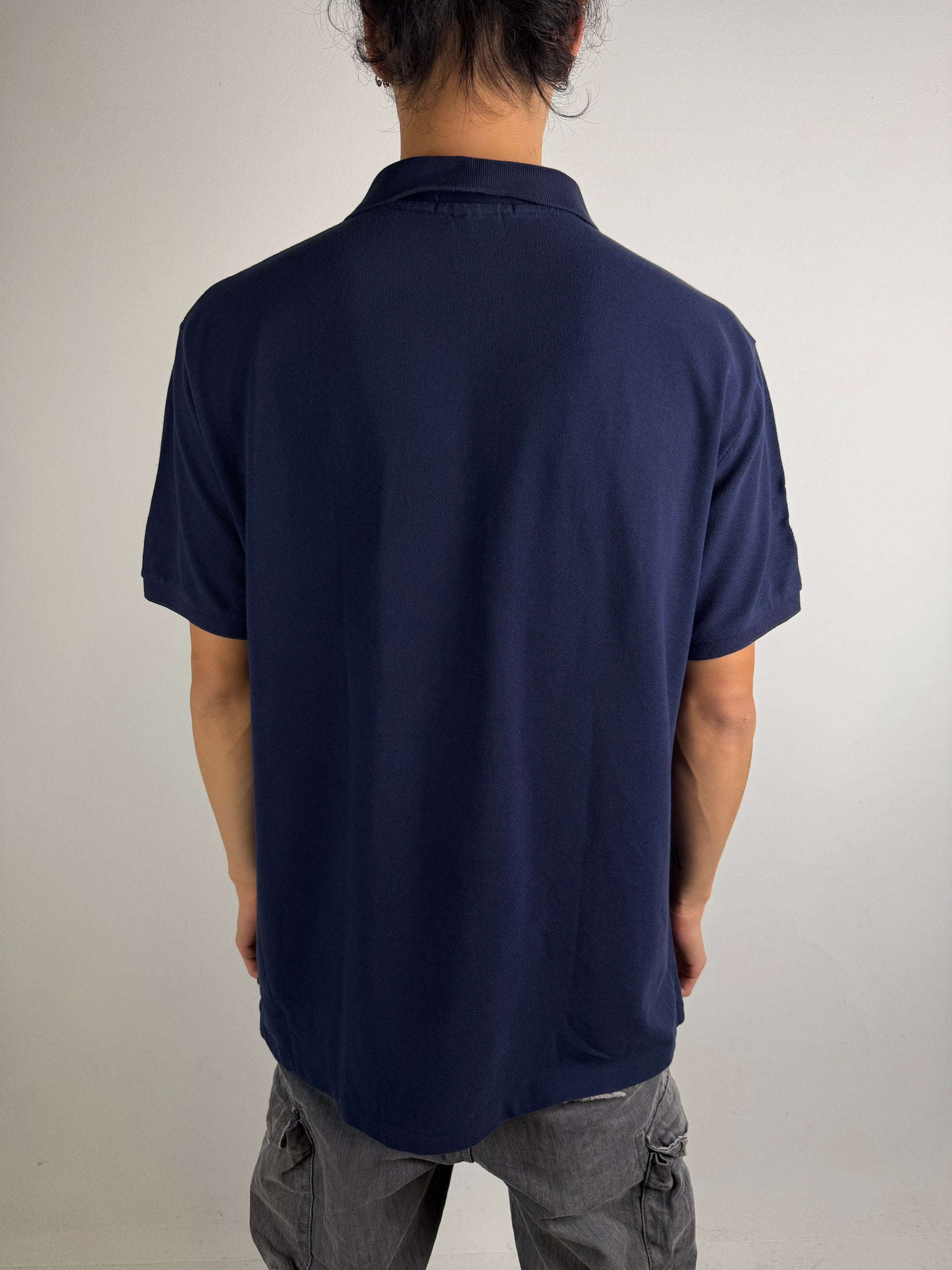 Tragebild von Vintage Polo Ralph Lauren Dark Blue Shirt XL von hinten 
