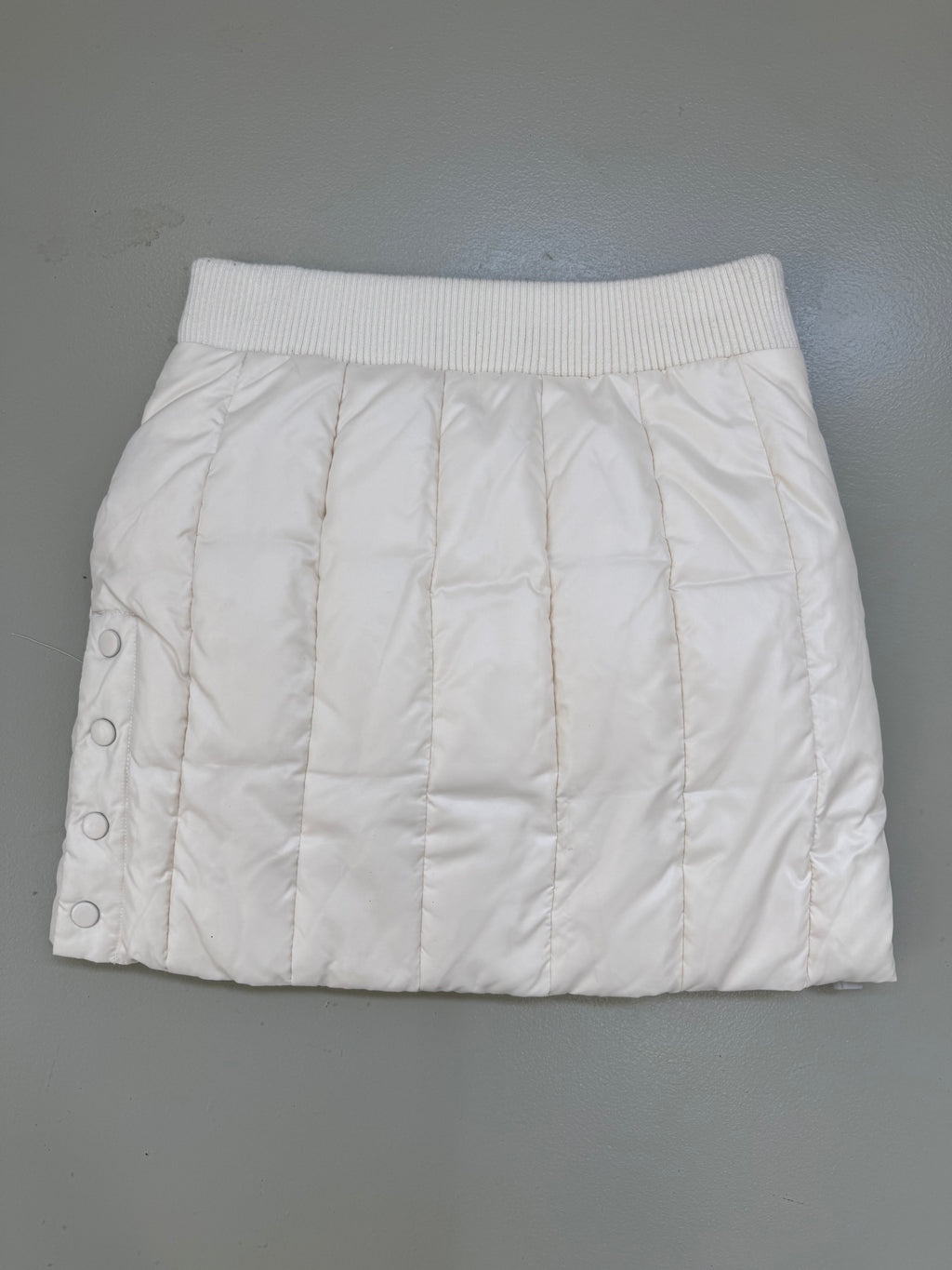 Vintage Angelcitiz Cream Mini Skirt with Fur Pockets XS